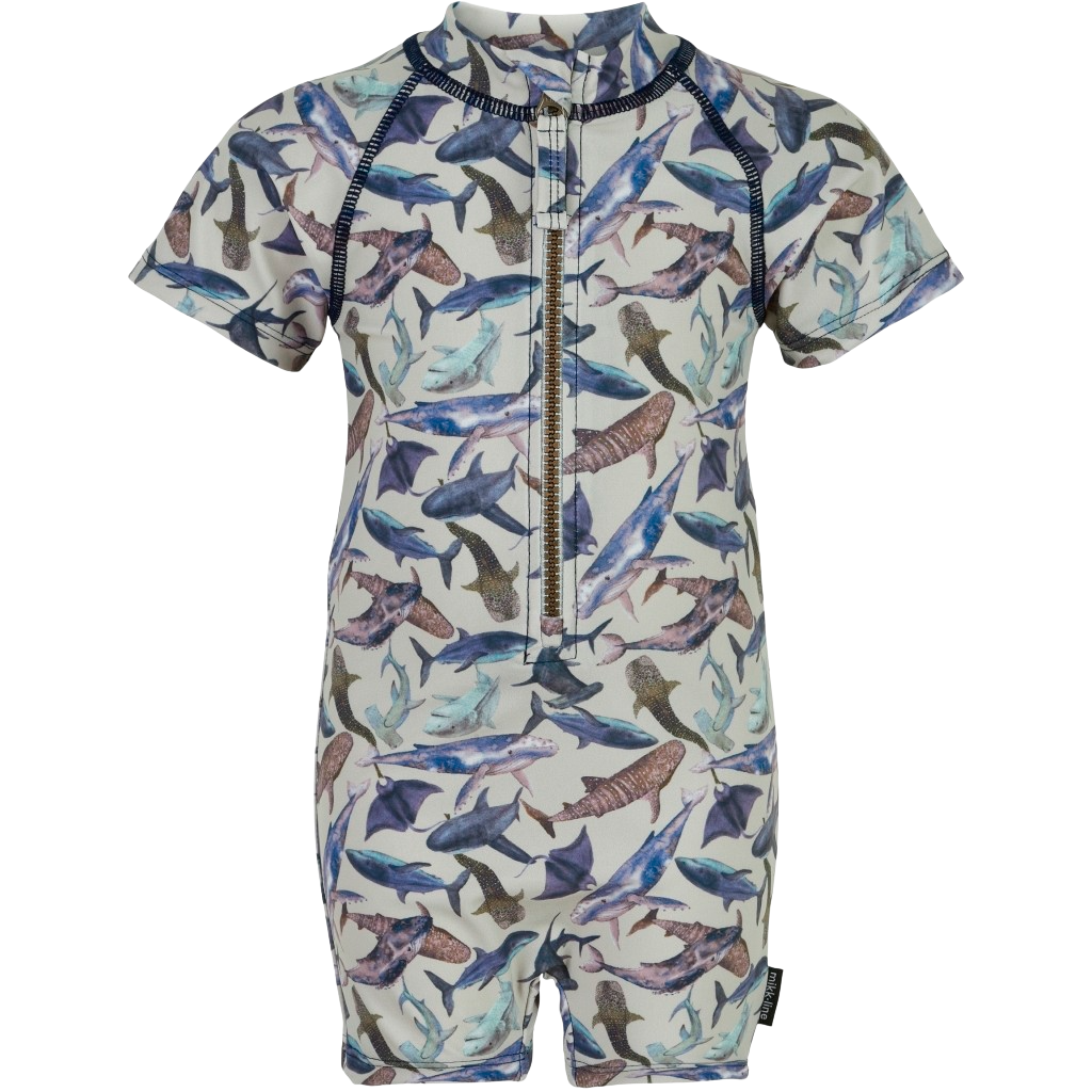 Mikk-line Børne Badeheldragt UV 50+ - Metal