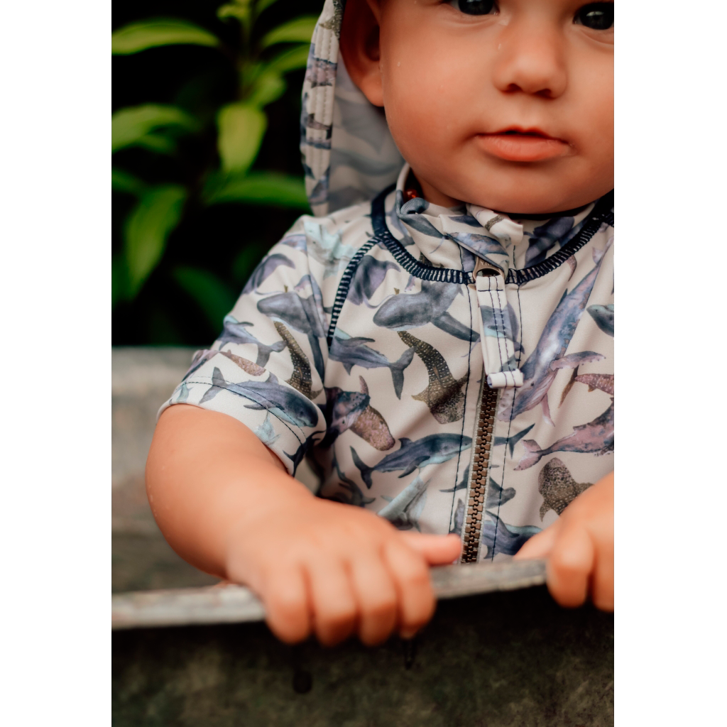 Mikk-line Børne Badeheldragt UV 50+ - Metal