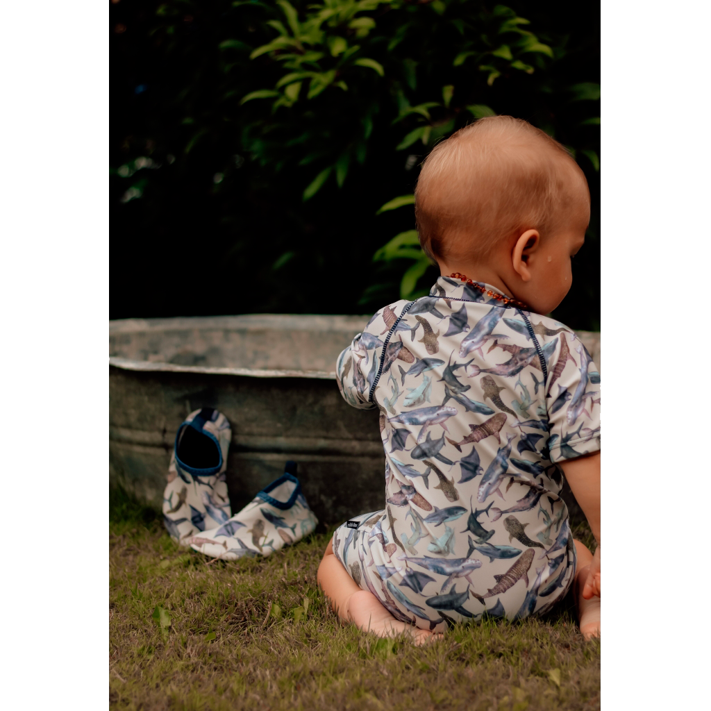 Mikk-line Børne Badeheldragt UV 50+ - Metal