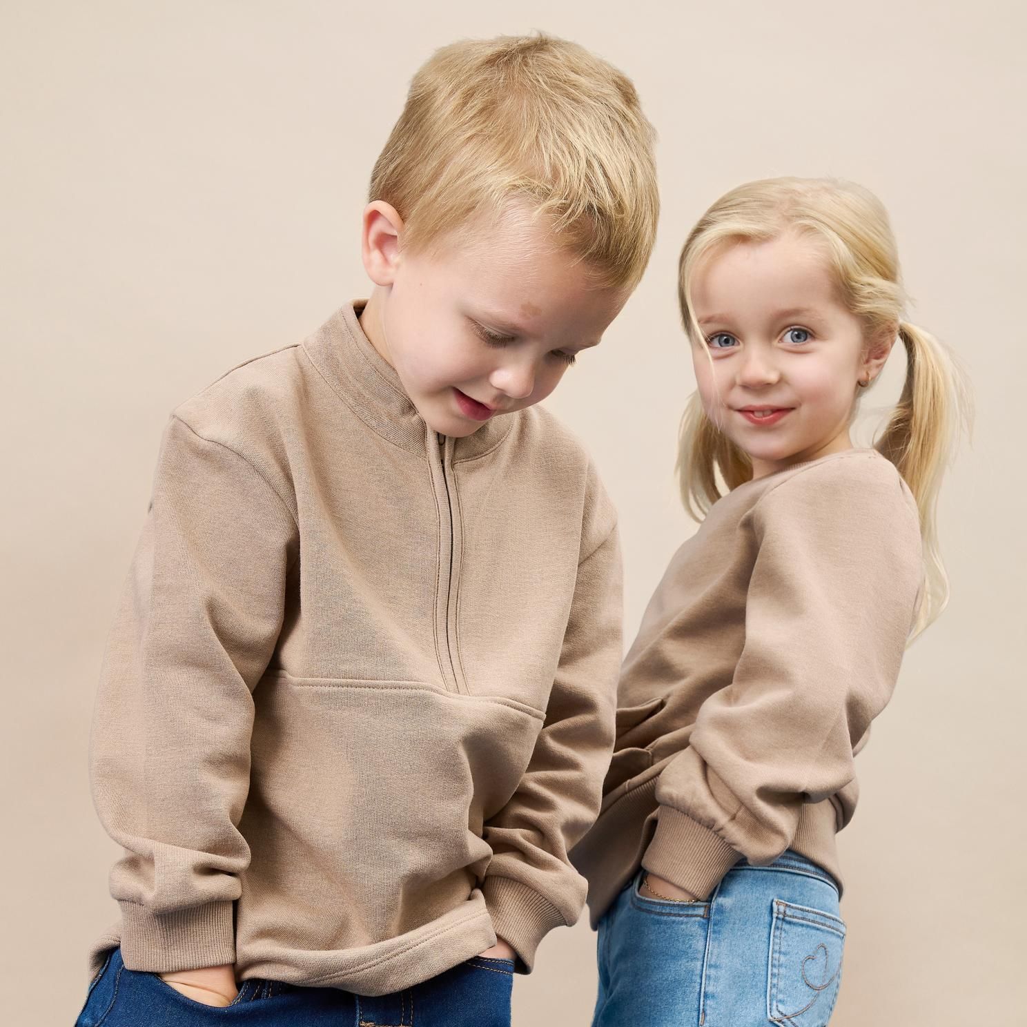 Minymo Børne Sweatshirt - Fossil