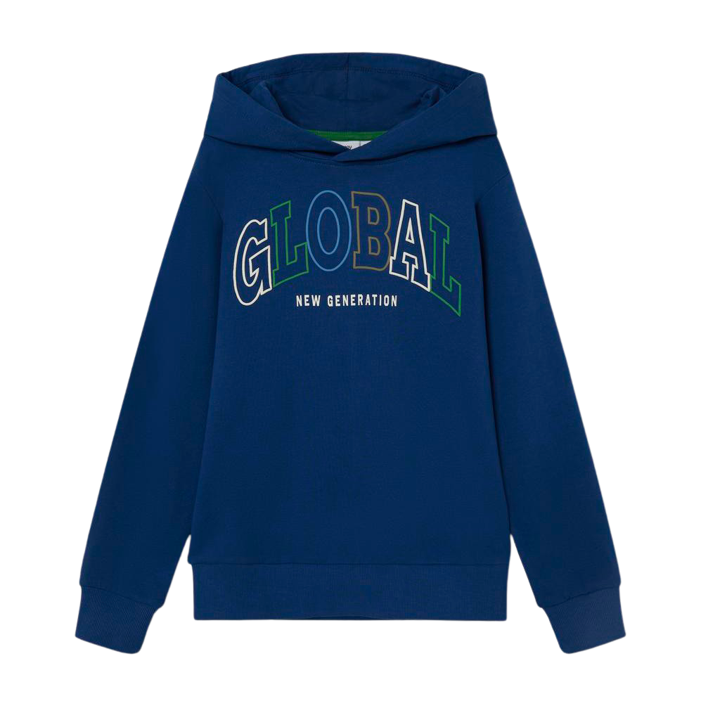 Guppy Liel Børne Hættetrøje - Navy Peony