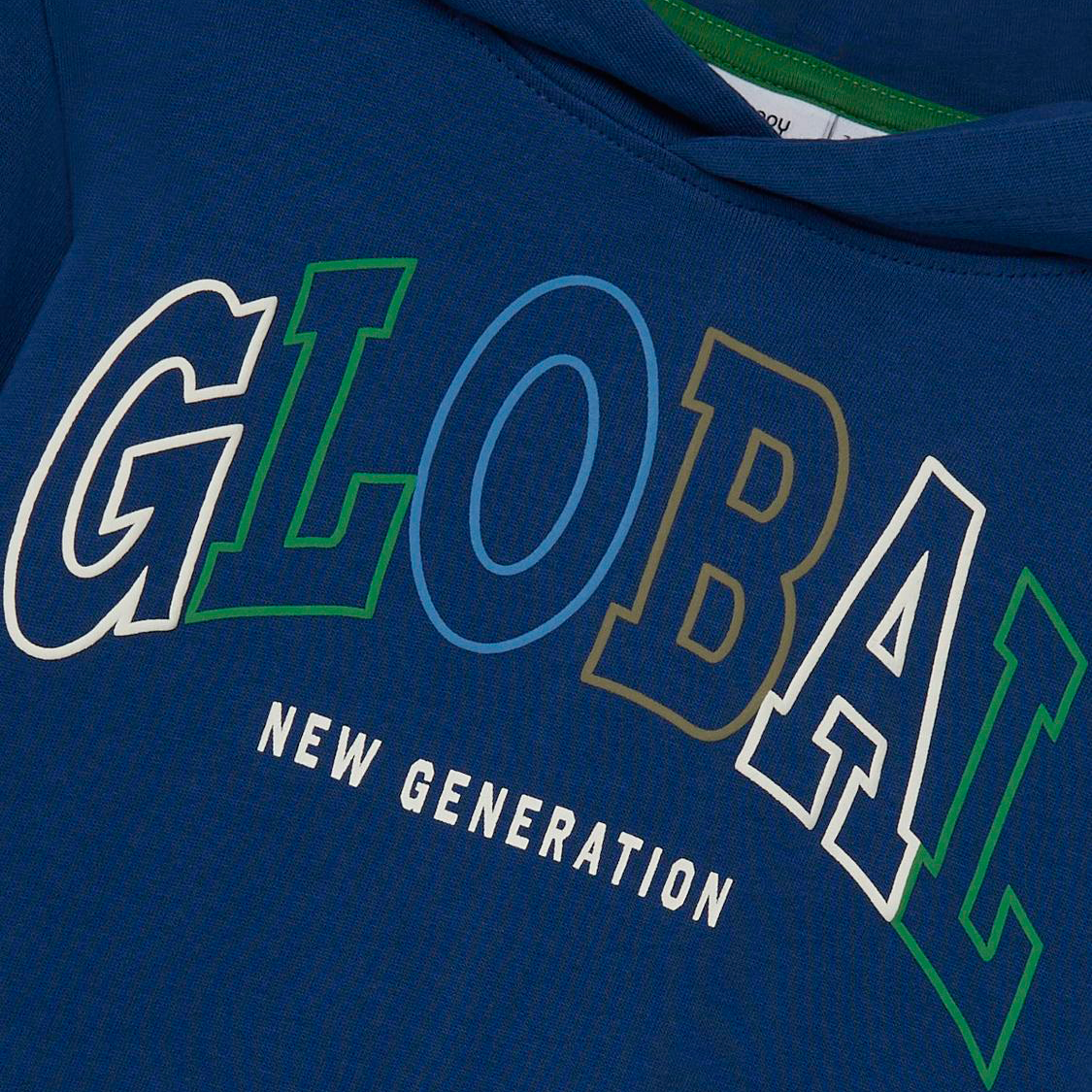 Guppy Liel Børne Hættetrøje - Navy Peony