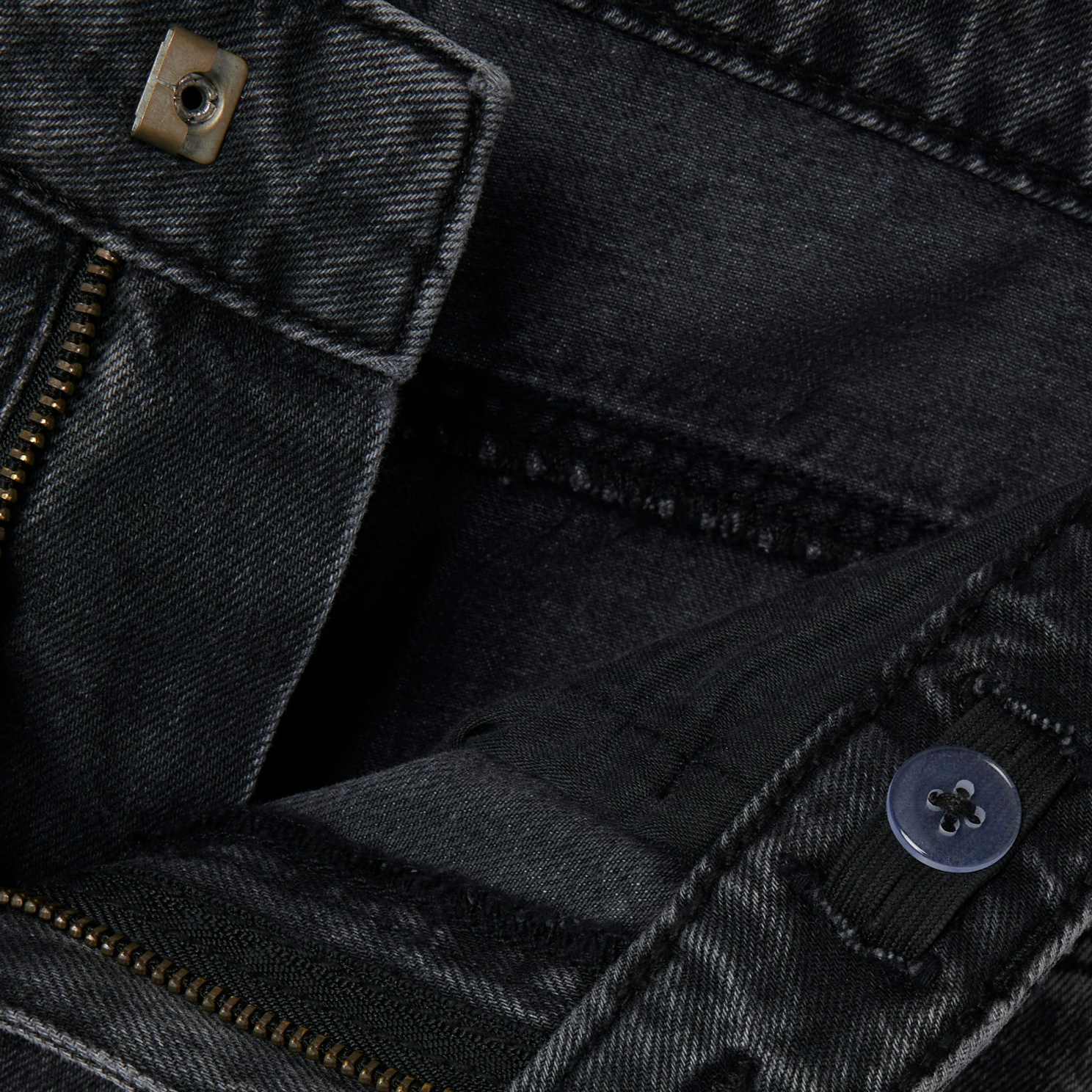 Guppy Rose Pige Jeans - Dark Grey Denim