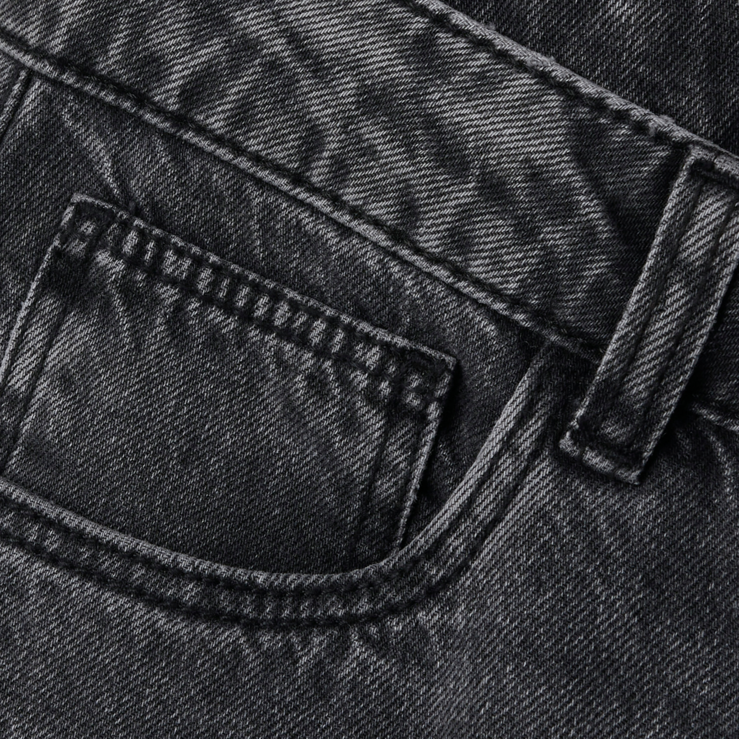 Guppy Rose Pige Jeans - Dark Grey Denim