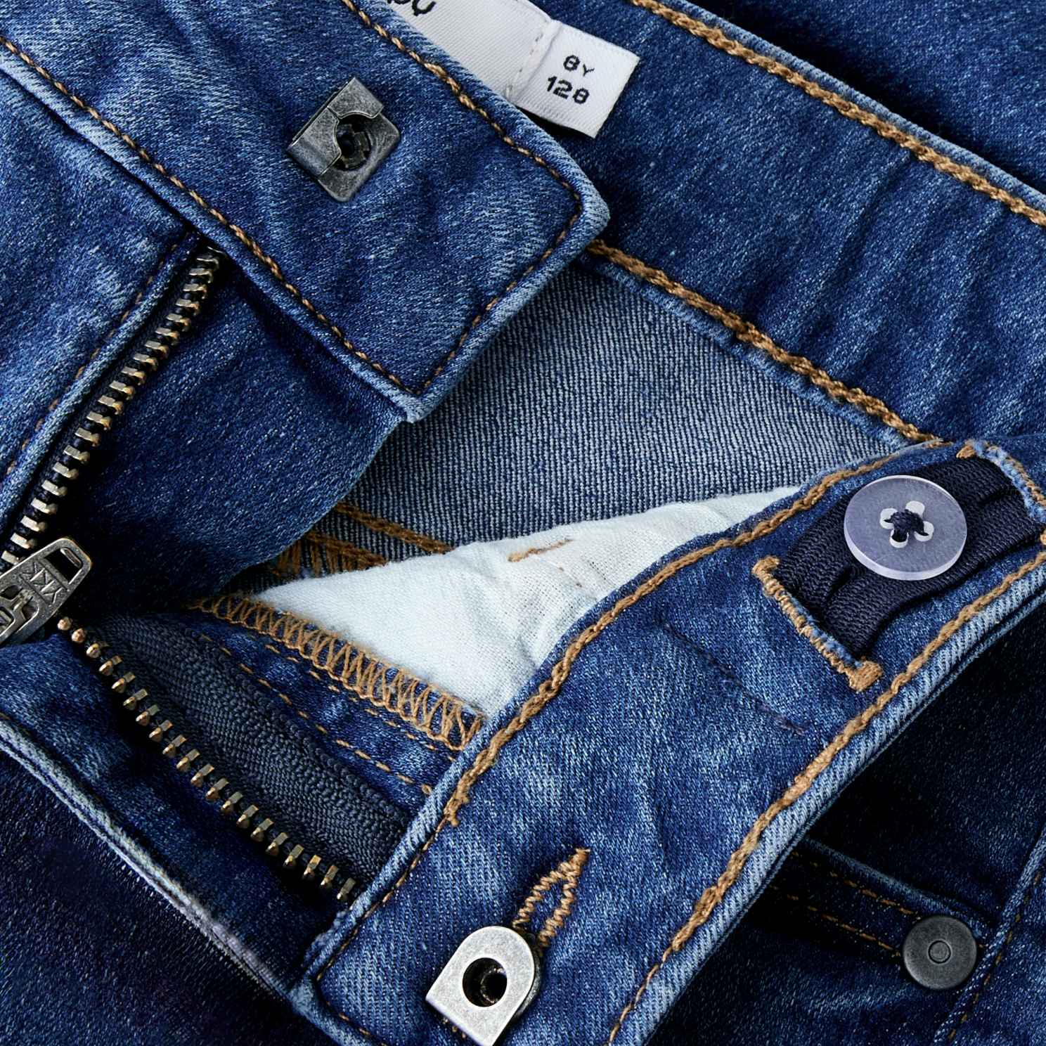 Guppy Salli Pige Jeans m. stretch - Medium Blue Denim