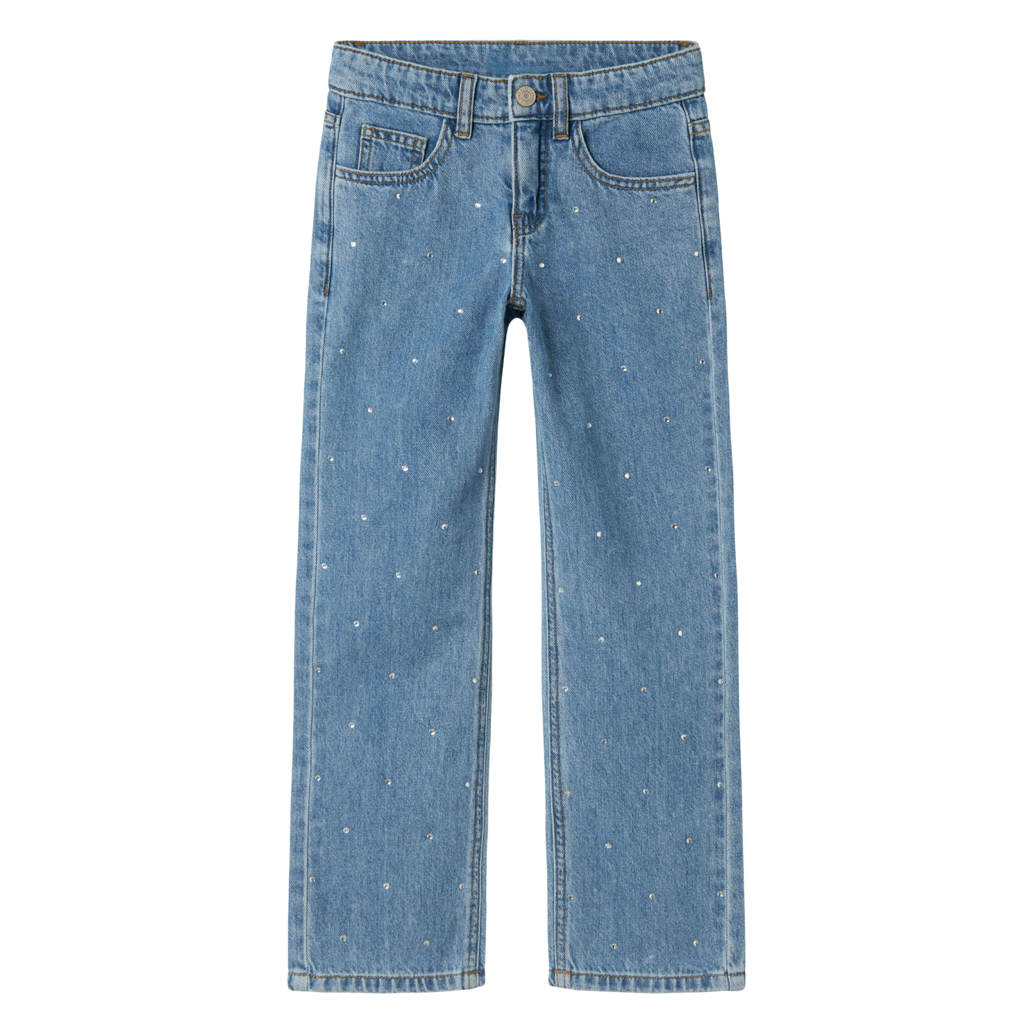 Guppy Rose Pige Jeans - Medium Blue Denim