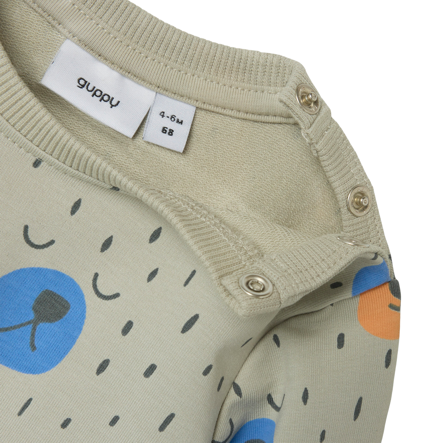 Guppy Fenris Baby Sweatshirt - Pussywillow Gray