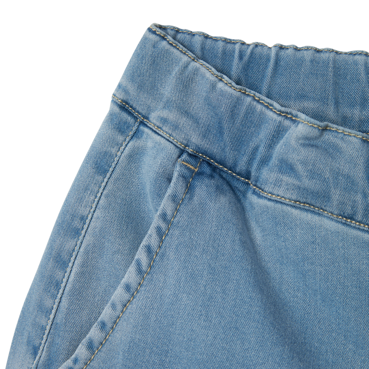 Guppy Salli Pige Jeans - Light Blue Denim