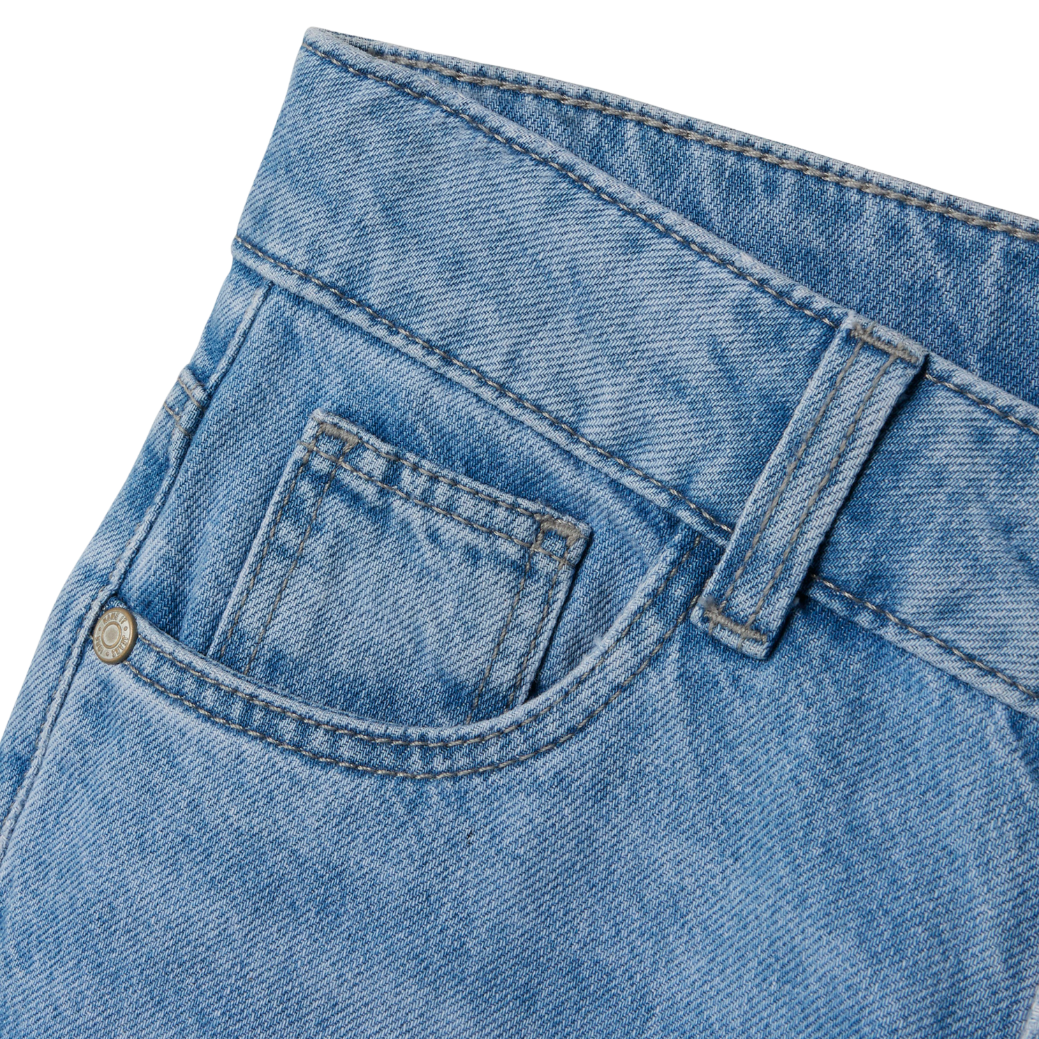 Guppy Ryan Drenge Jeans - Light Blue Denim