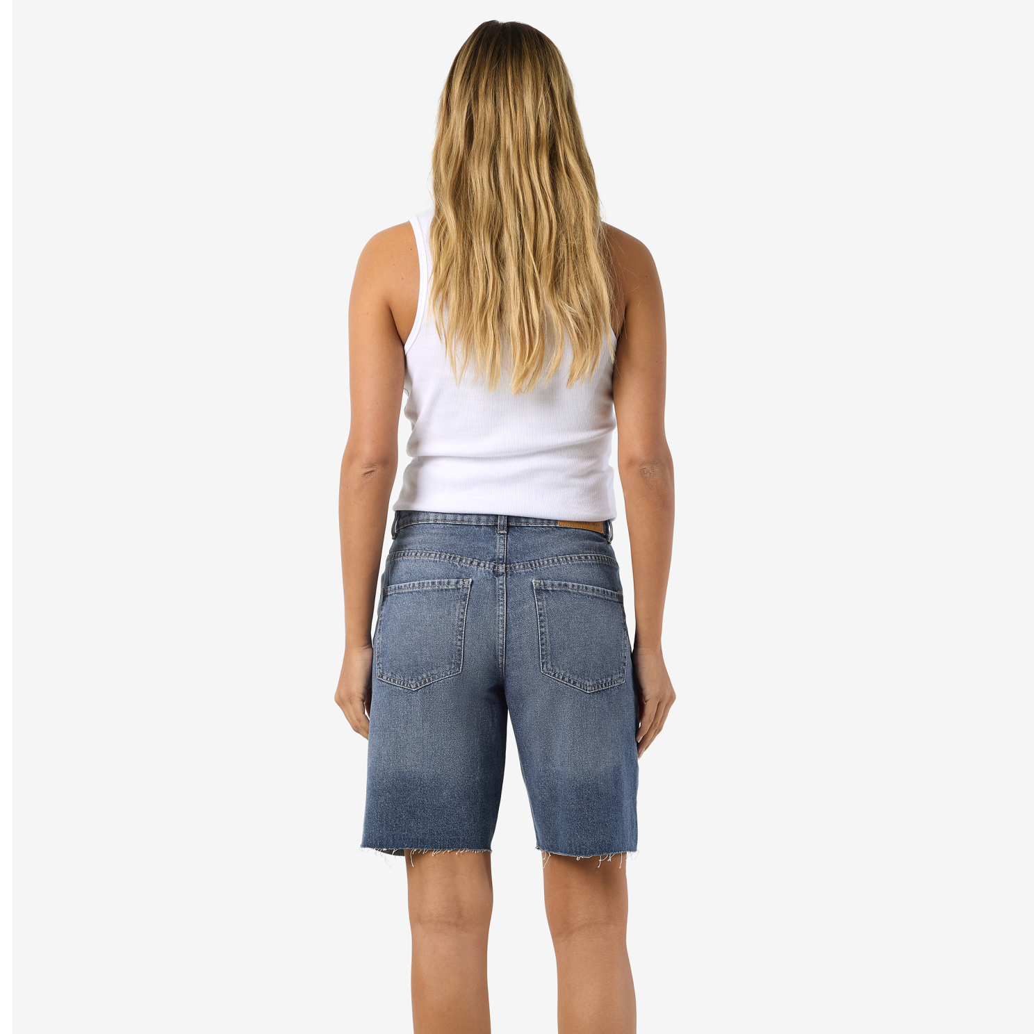 Noisy May Holla Dame Shorts - Medium Blue Denim