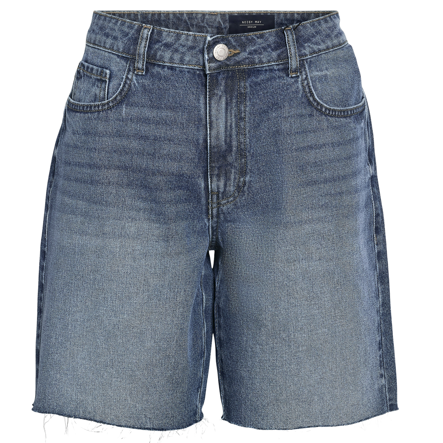 Noisy May Holla Dame Shorts - Medium Blue Denim