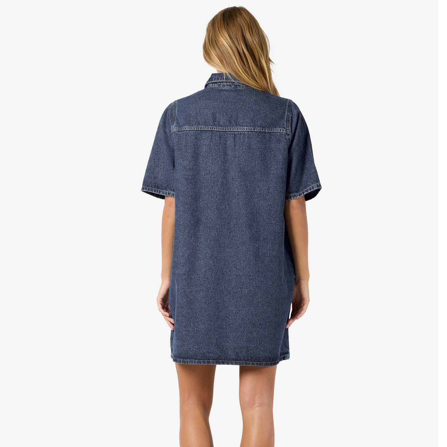 Noisy May INDIE Dame Kjole - Medium Blue Denim