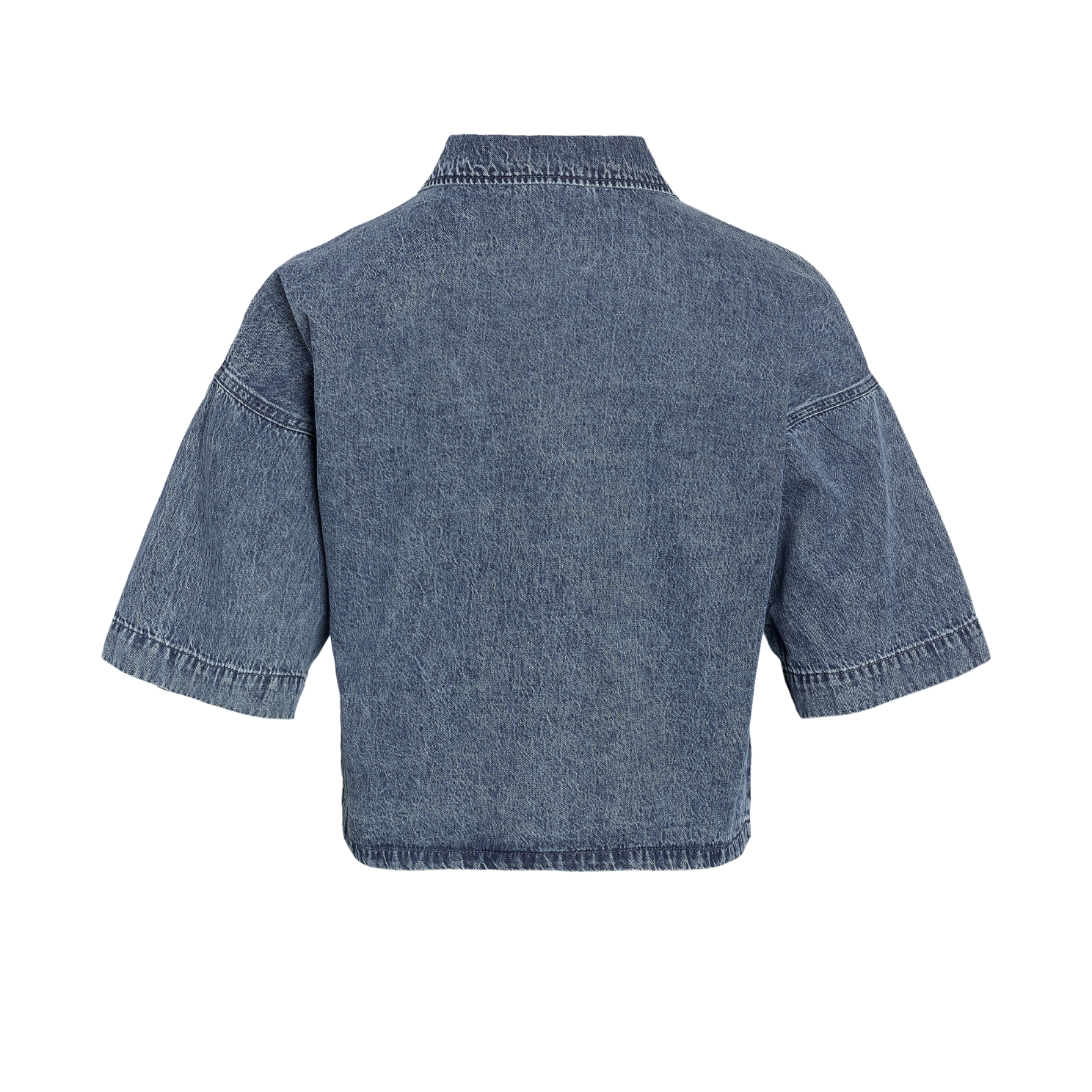Noisy May Enza Dame Denimskjorte - Medium Blue Denim