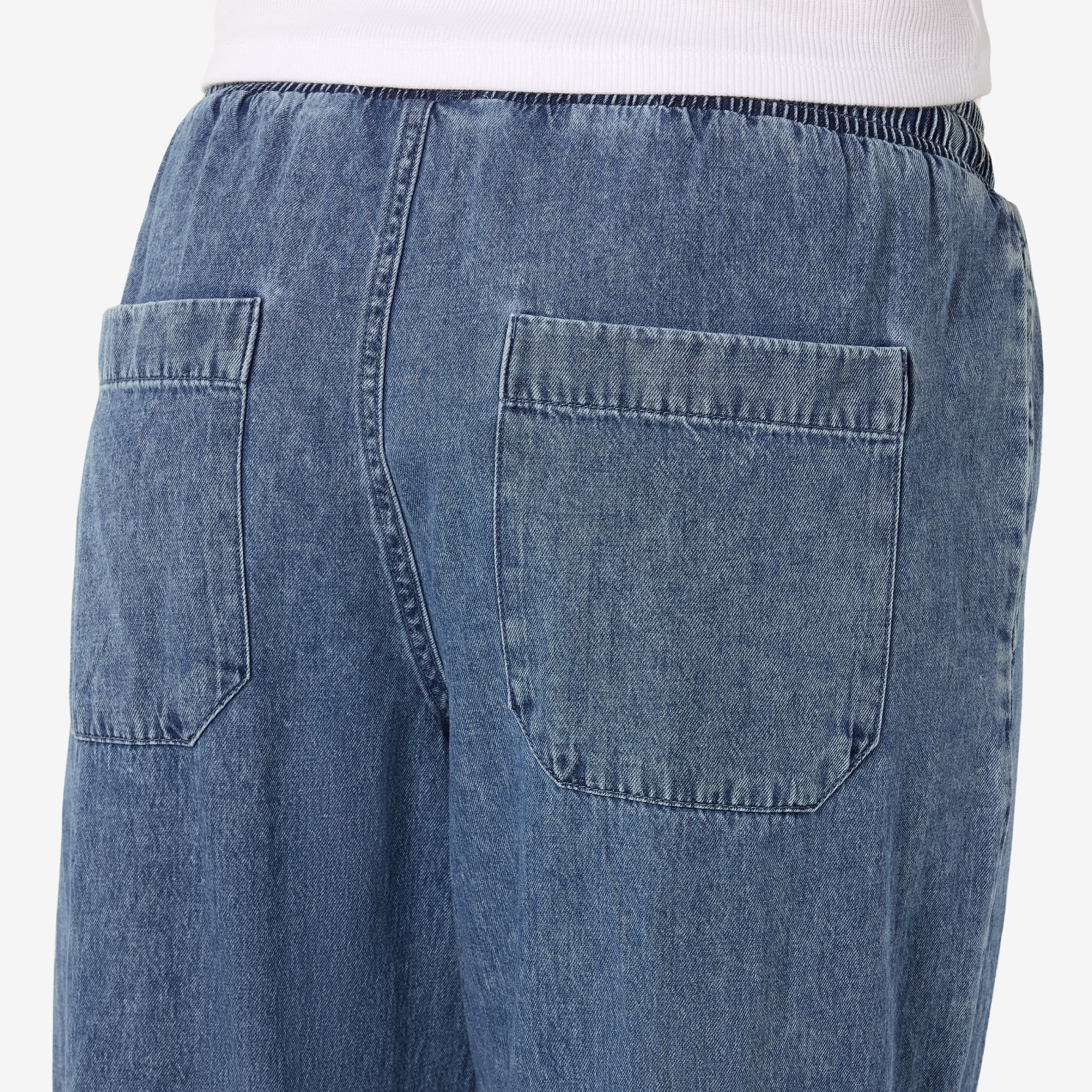 Noisy May Enza Dame Bukser - Medium Blue Denim