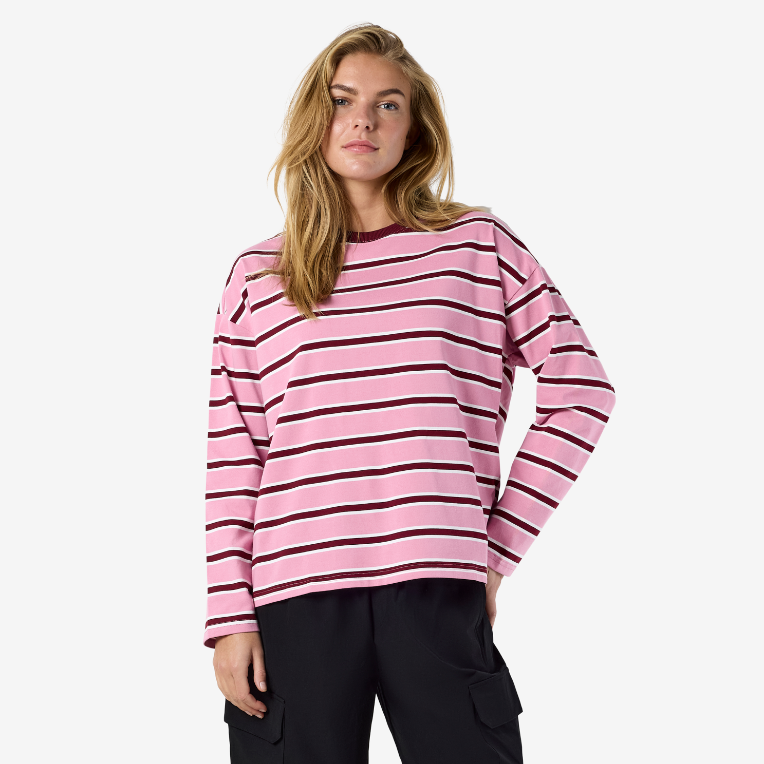 Noisy May Ember Dame Bluse - Begonia Pink