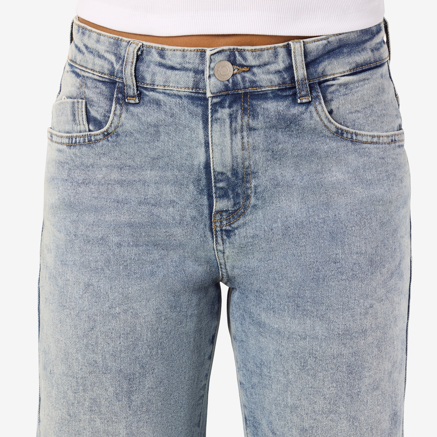 Noisy May Yolanda Dame Jeans - Light Blue Denim