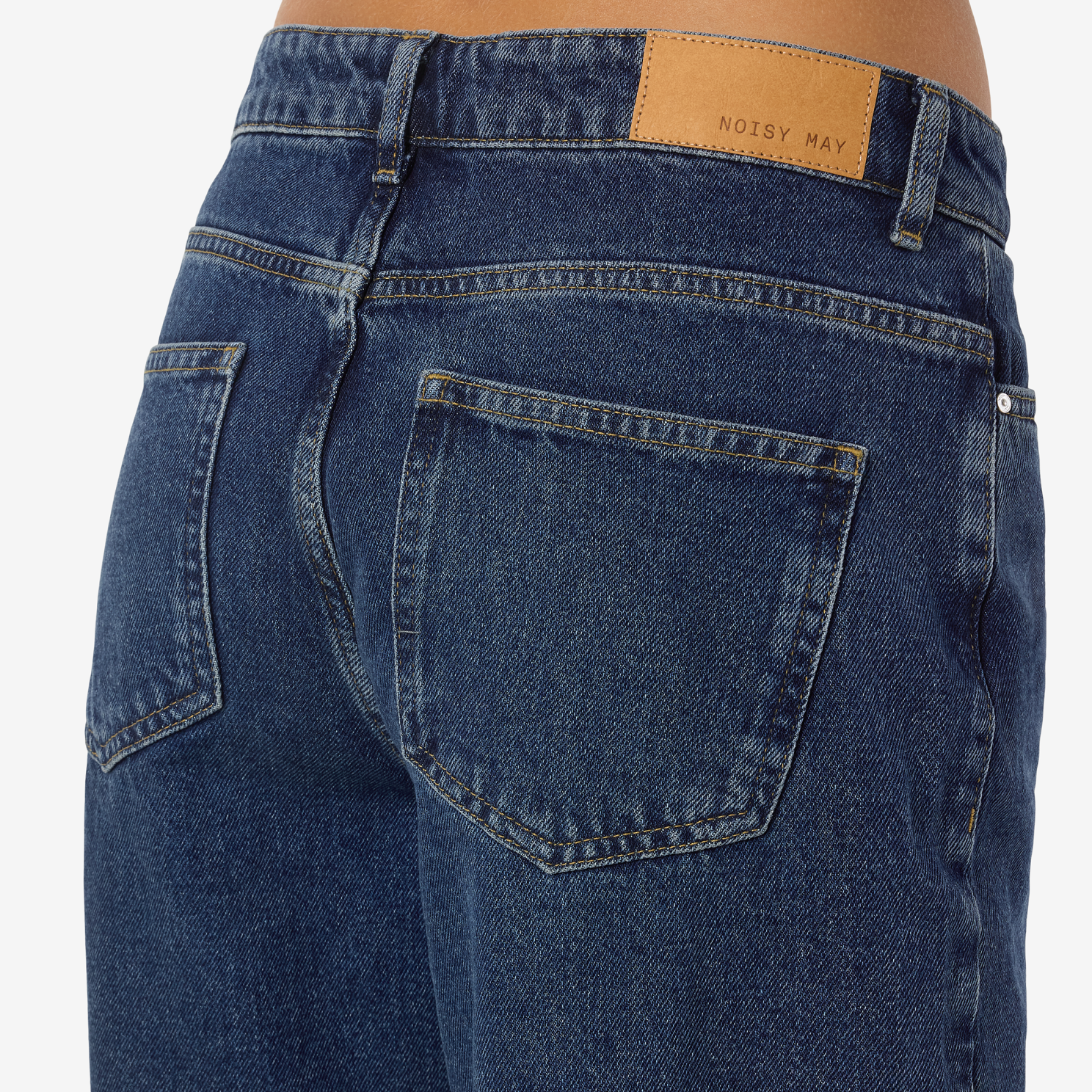Noisy May Alexa Dame Jeans - Dark Blue Denim