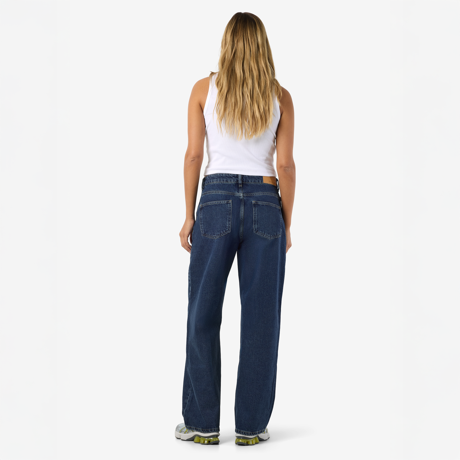 Noisy May Alexa Dame Jeans - Dark Blue Denim
