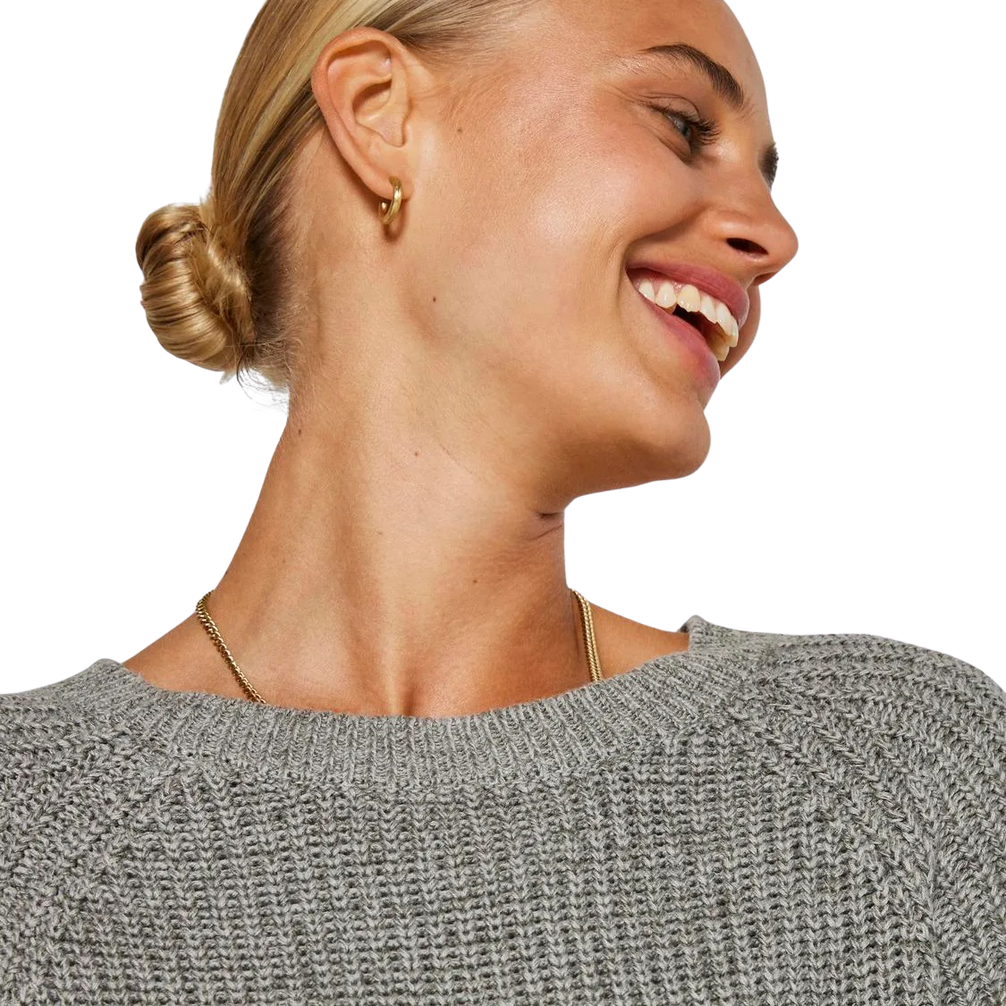 Noisy May Siesta Dame Kjole - Medium Grey Melange