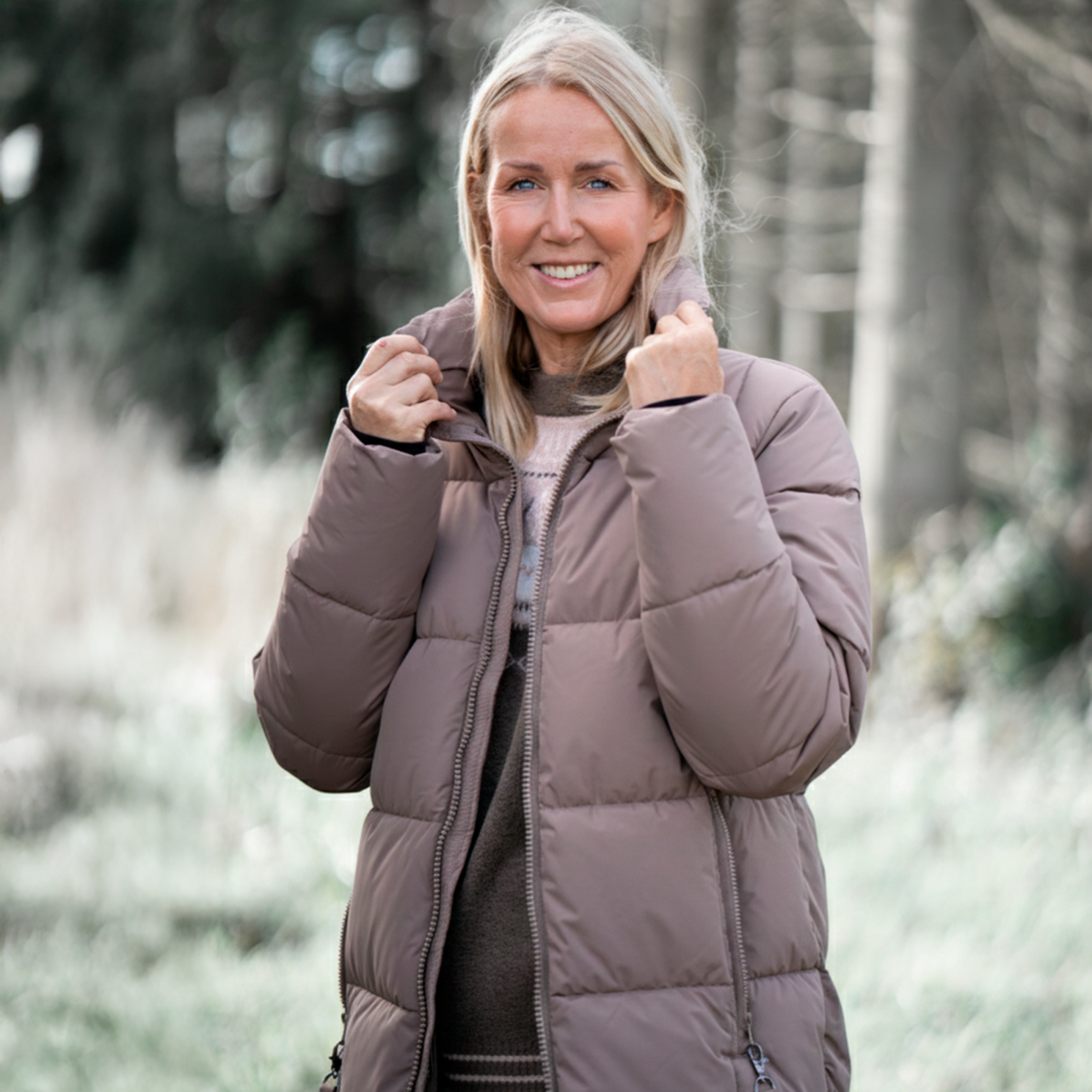 Nordic Project 18 Ayla Dame Vinterjakke m. BIONIC-FINISH® ECO coating - Caribou