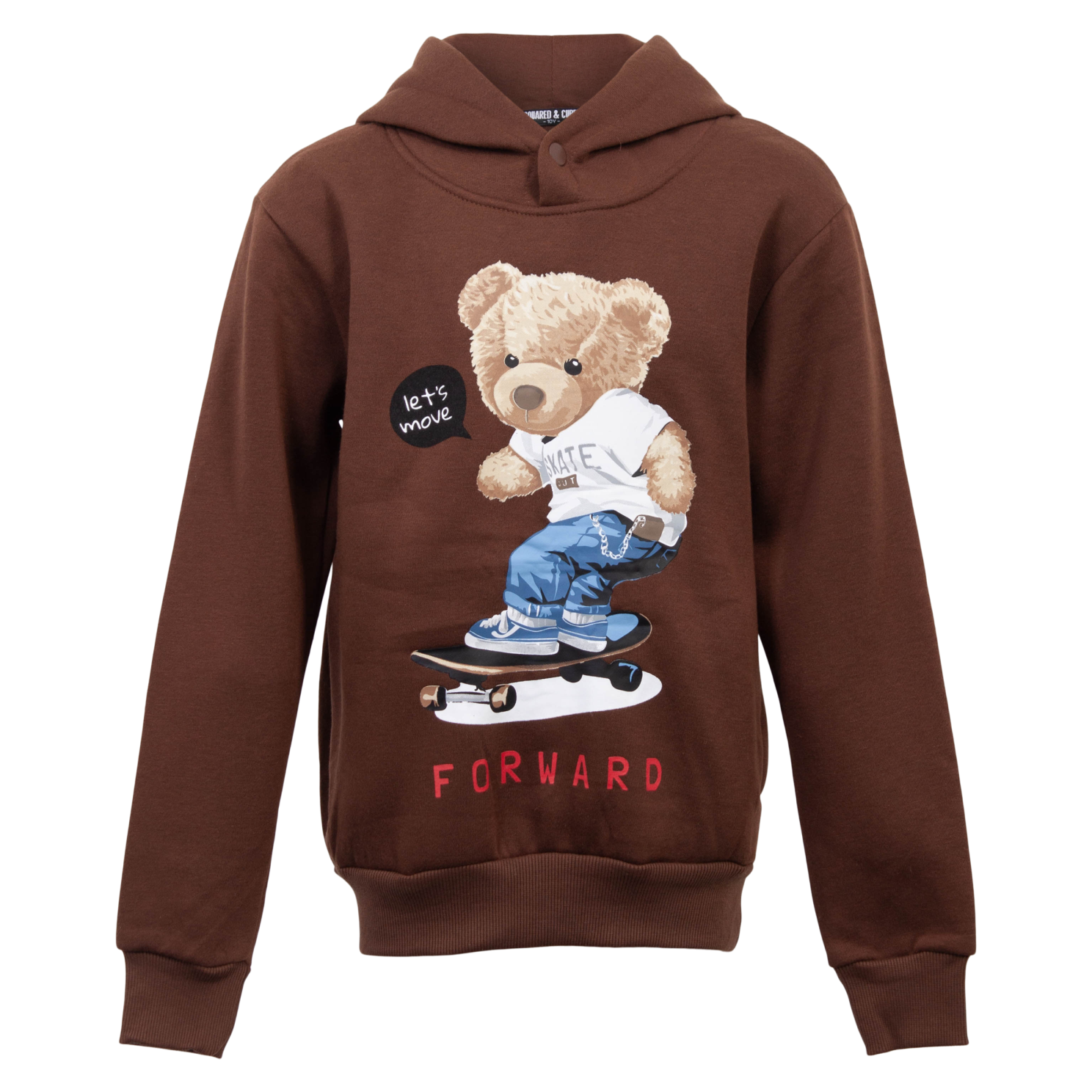 Squared & Cubed Børne Hættetrøje - Brun
