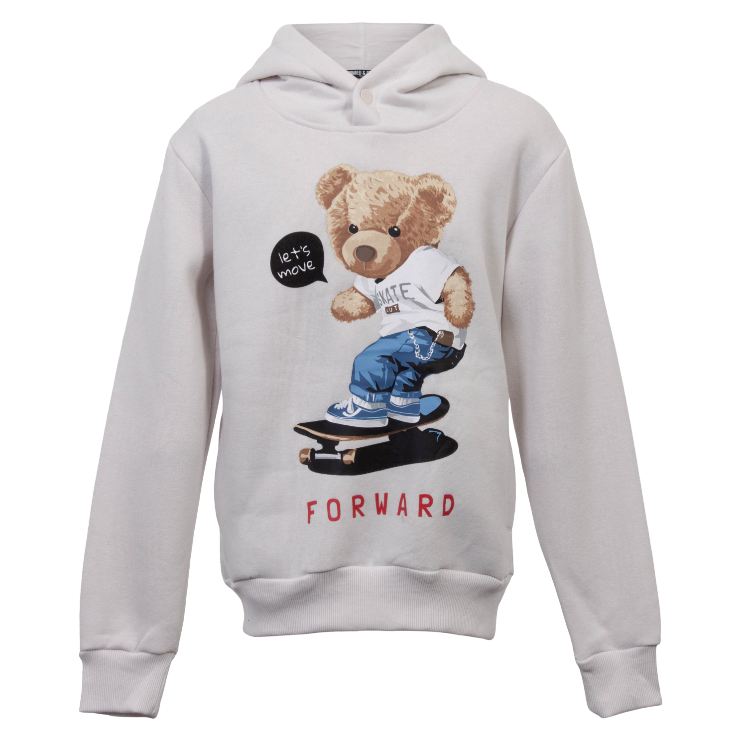 Squared & Cubed Børne Hættetrøje - Cream