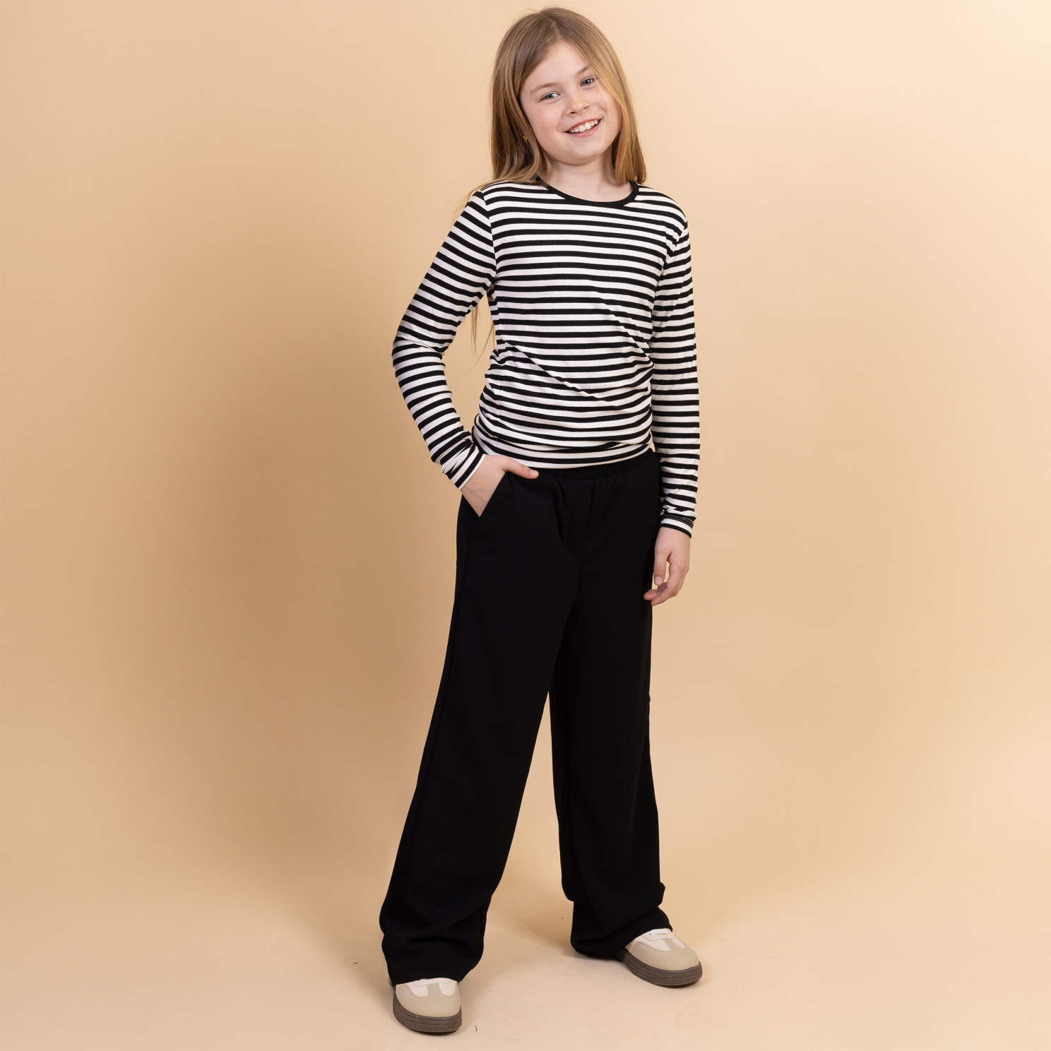 Queenz Betty Pige Bukser - Black