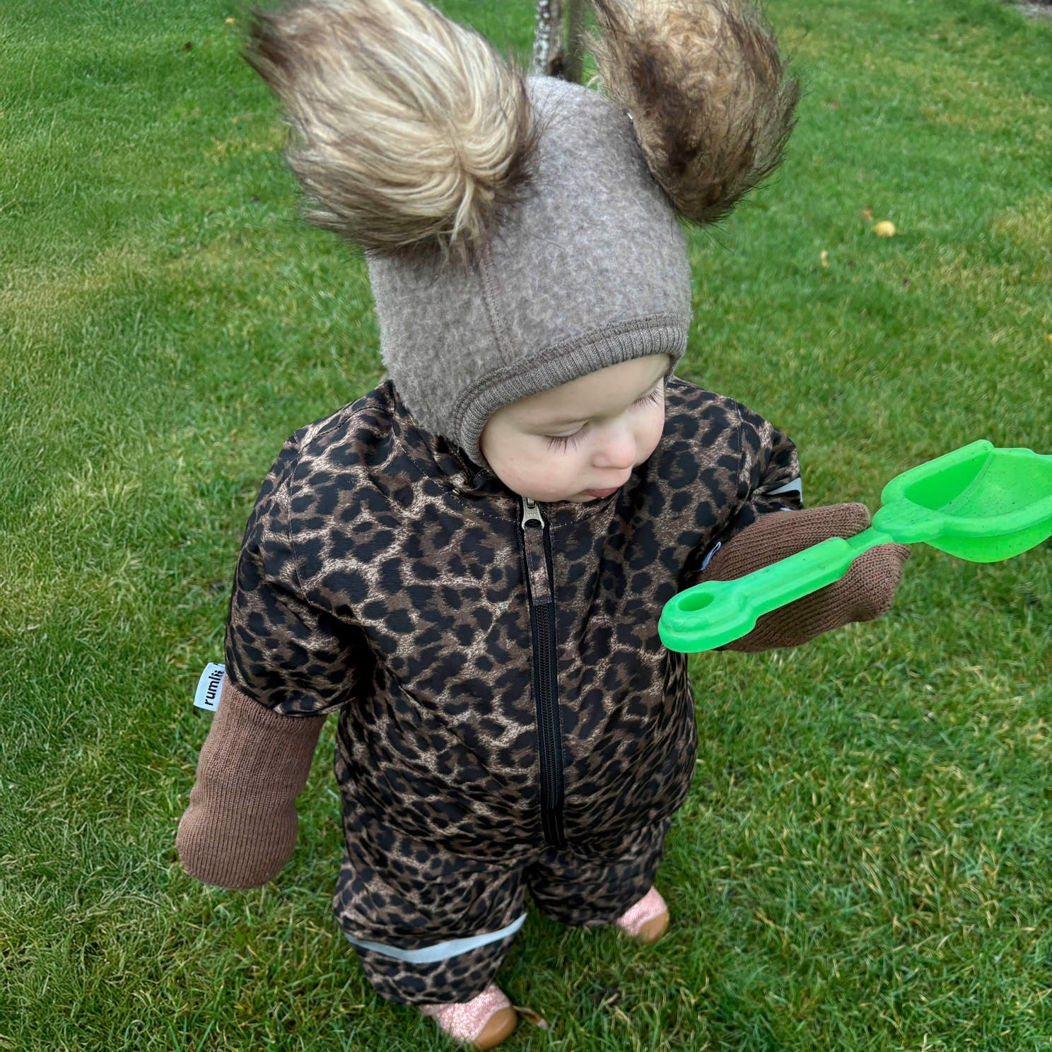 Rumlii Unisex Luffer i uldmix - Brun