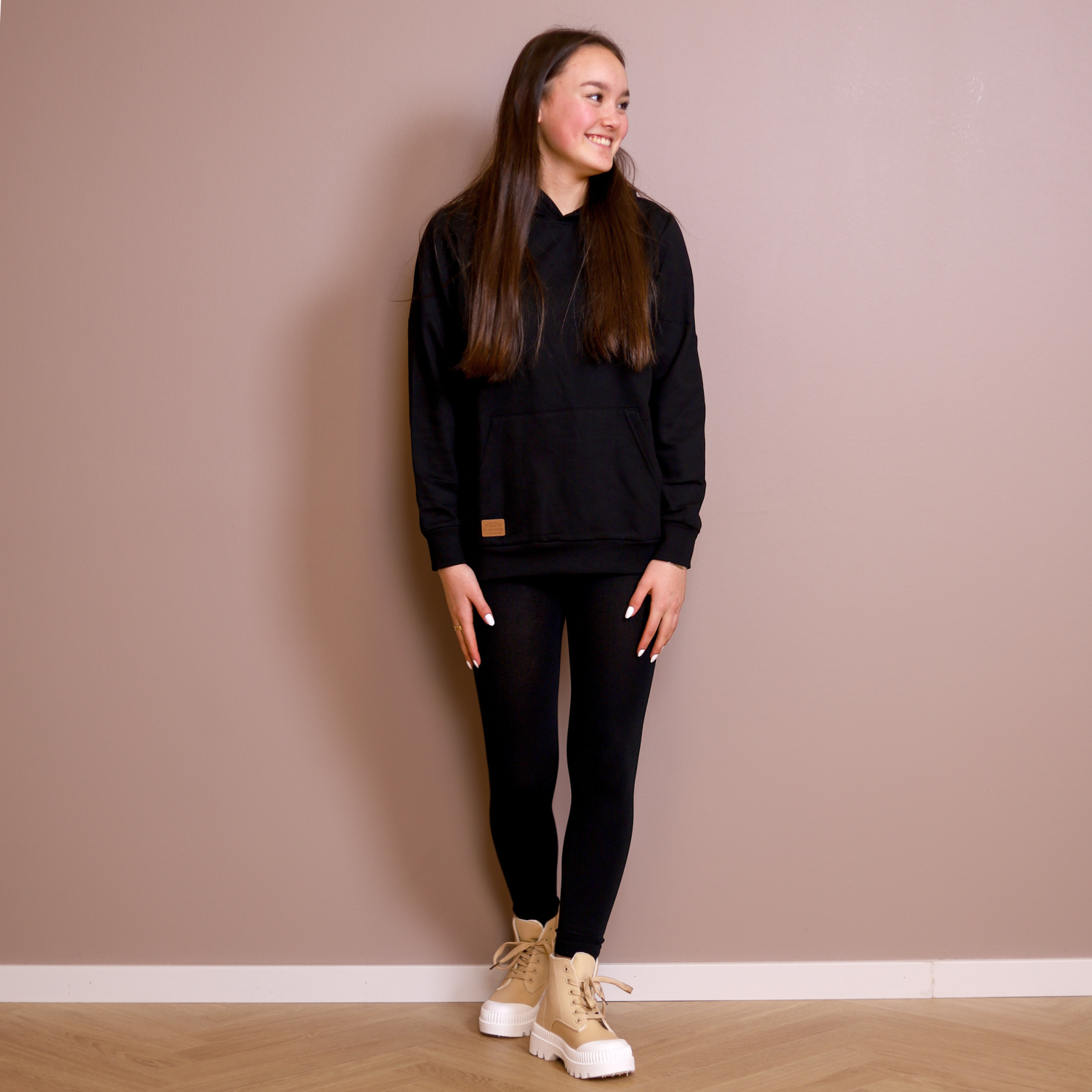 Steenholt Atlas Børne Hættetrøje - Black