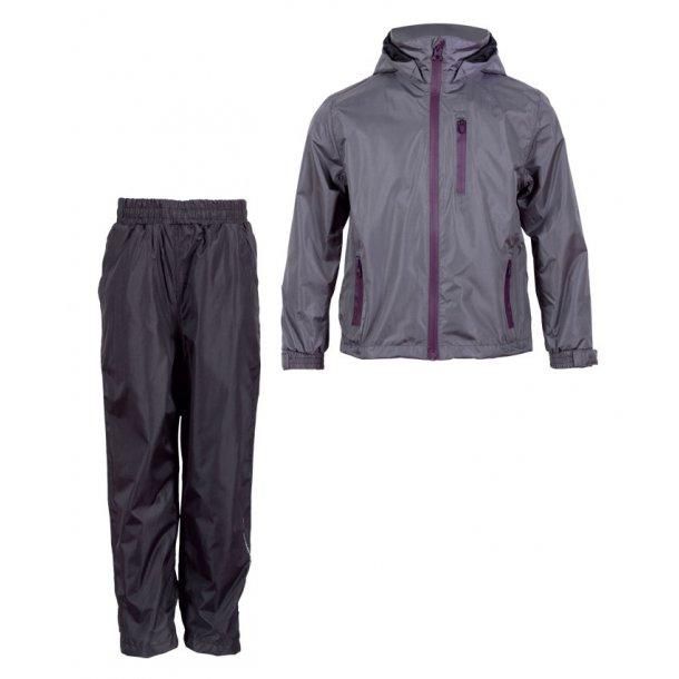 Steenholt Fjord Børne Regnsæt - Mid. Grey