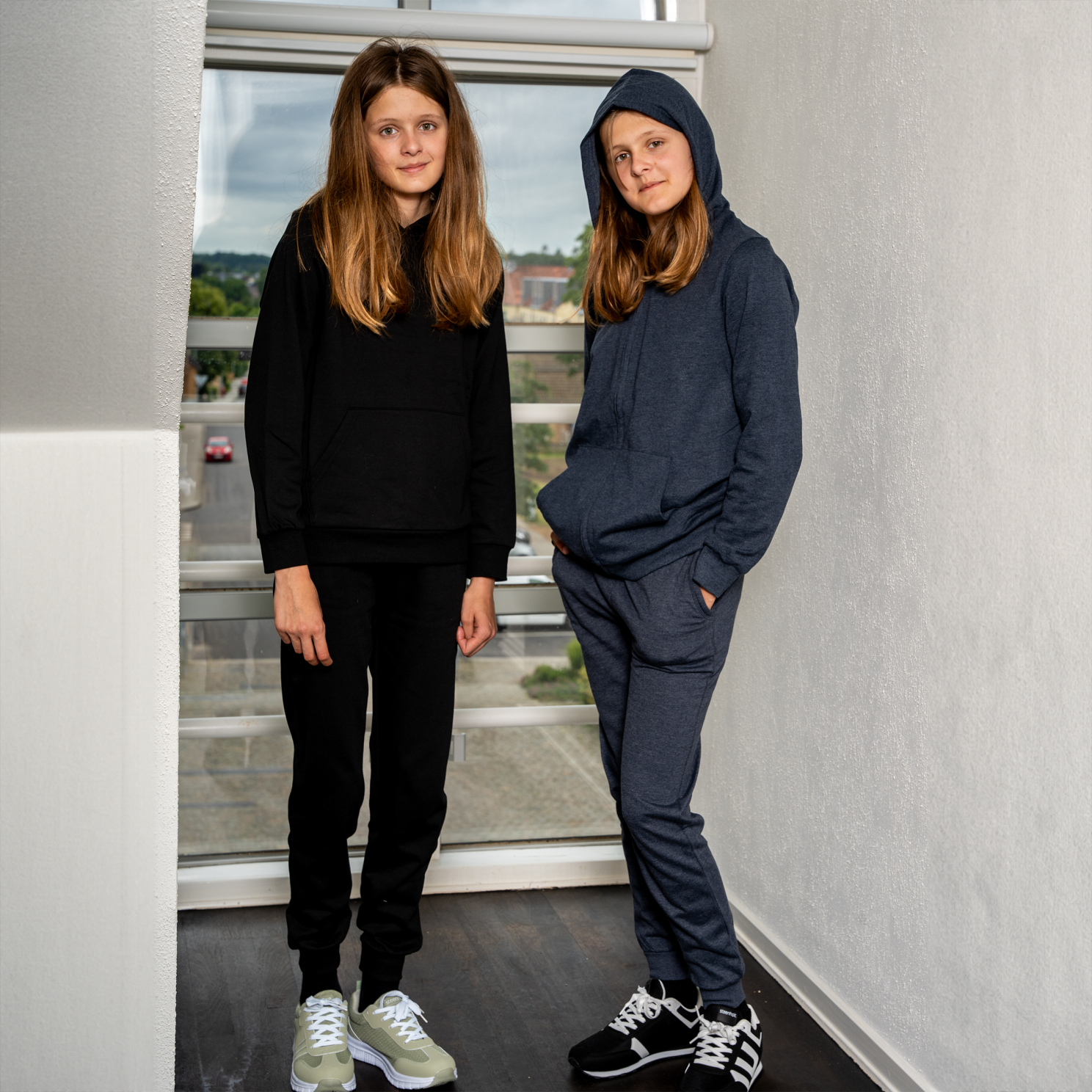 Steenholt Atlas Børne Hættetrøje - Black