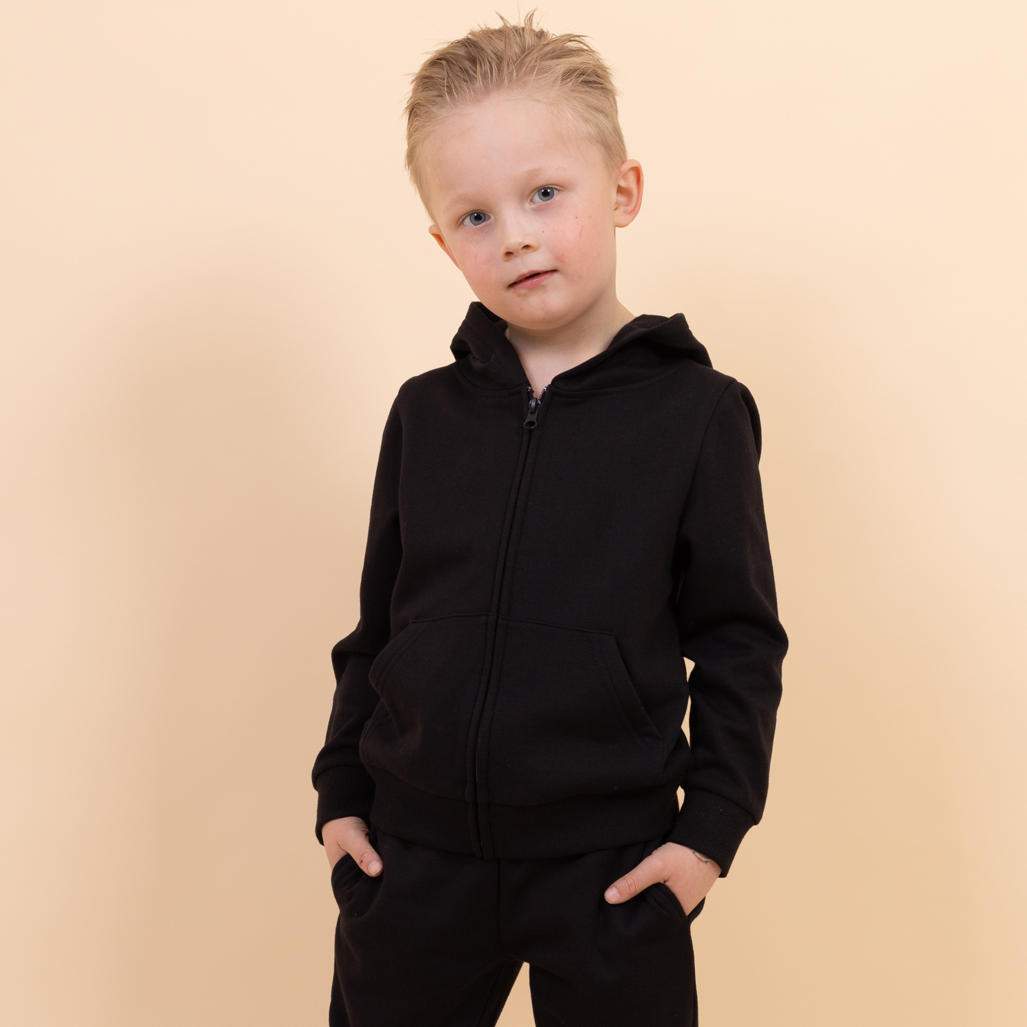 Steenholt Boston Børne Hættetrøje - Black