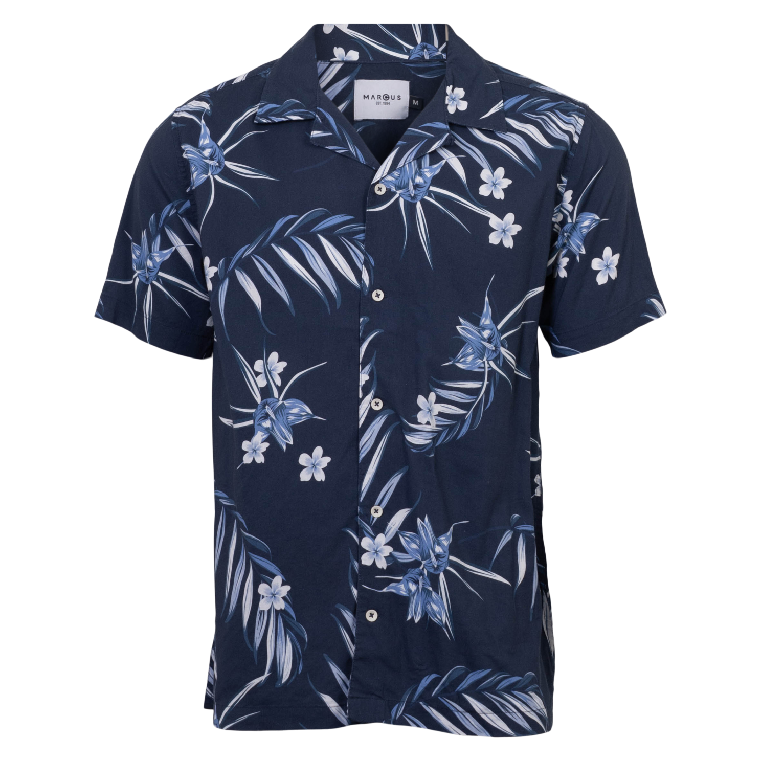 Marcus Boz Herre Kortærmet skjorte - Dk. Navy