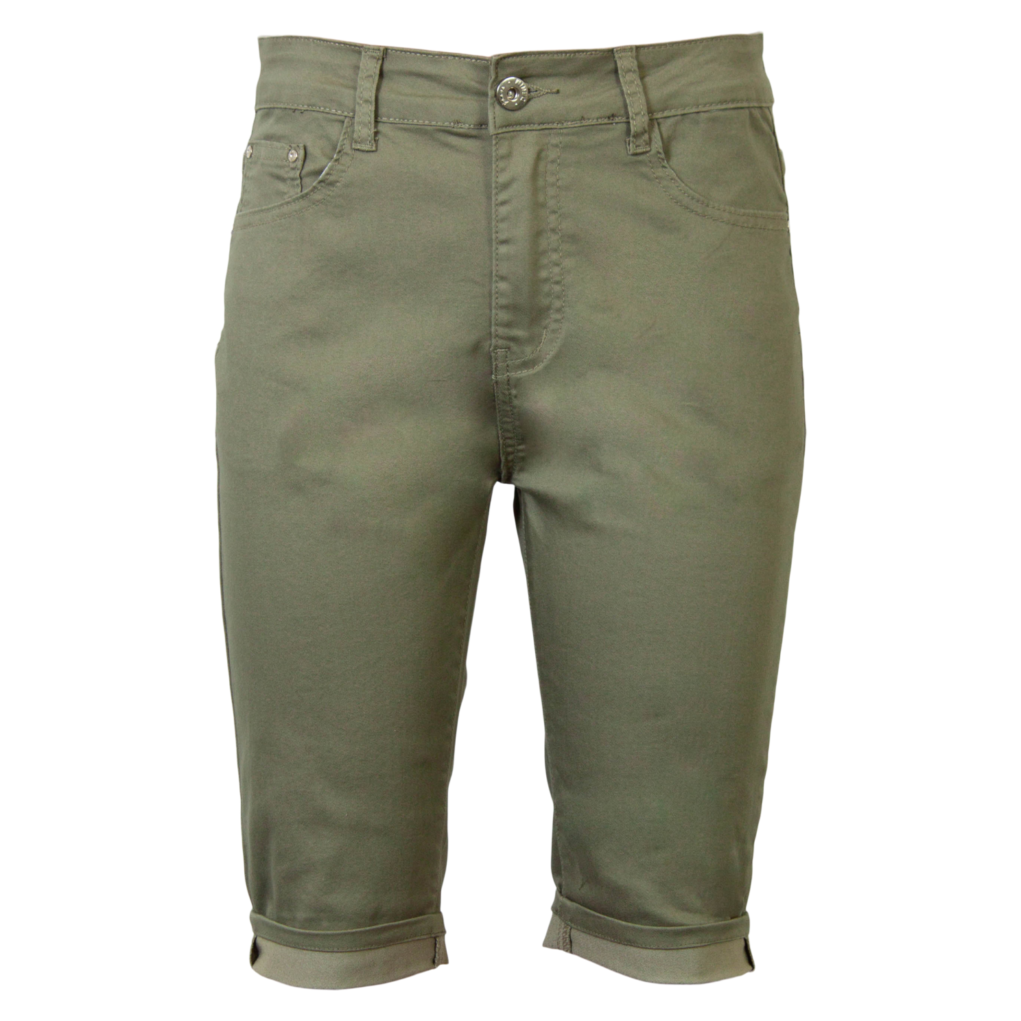 BS Jeans Dame Shorts - Khaki