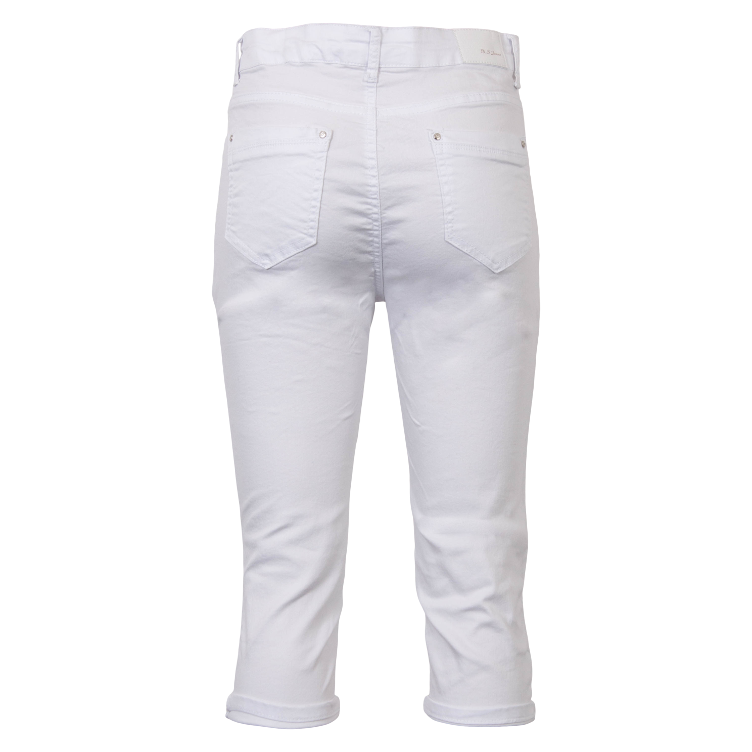 BS Jeans Dame Capri - White