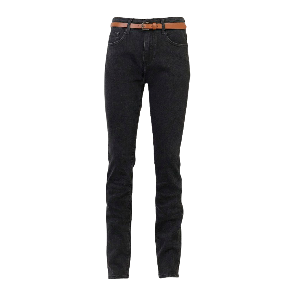 BS Jeans Clara Dame Jeans m. bælte - Black