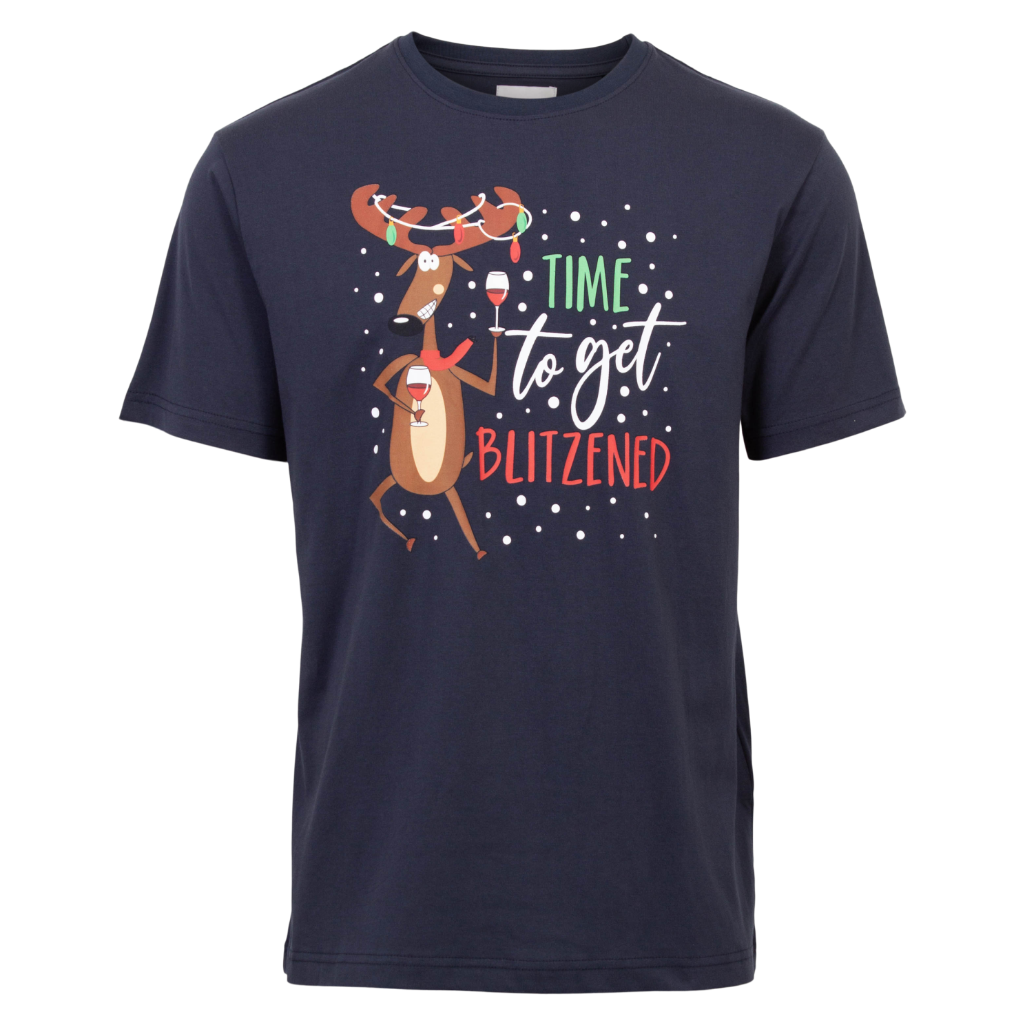 Marcus Zane Christmas Herre T-shirt - Night Navy