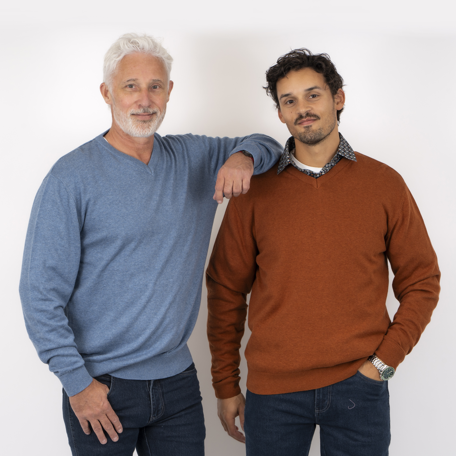 Carnét Stone Herre Striktrøje - Colony Blue Mix