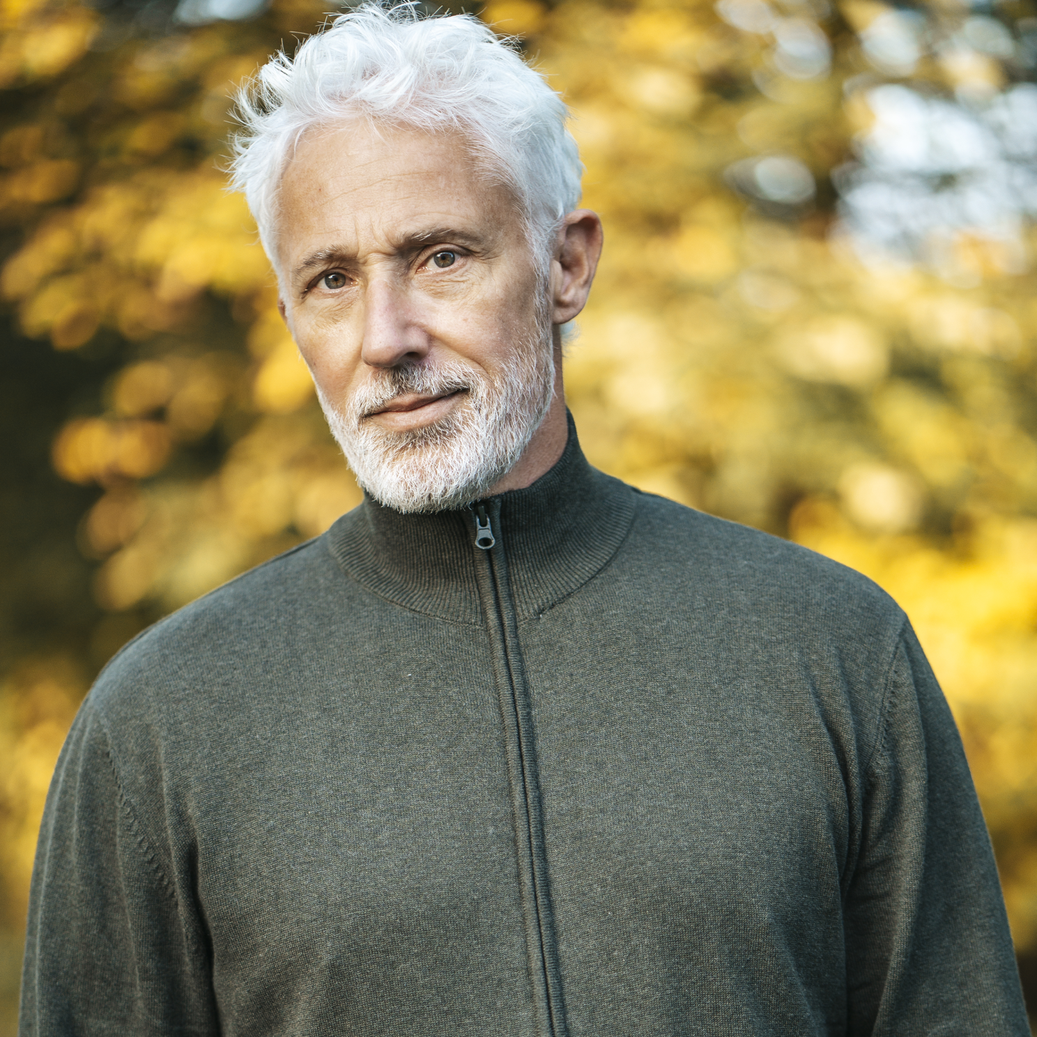 Carnét Stone Herre Cardigan - Forest Green Mix