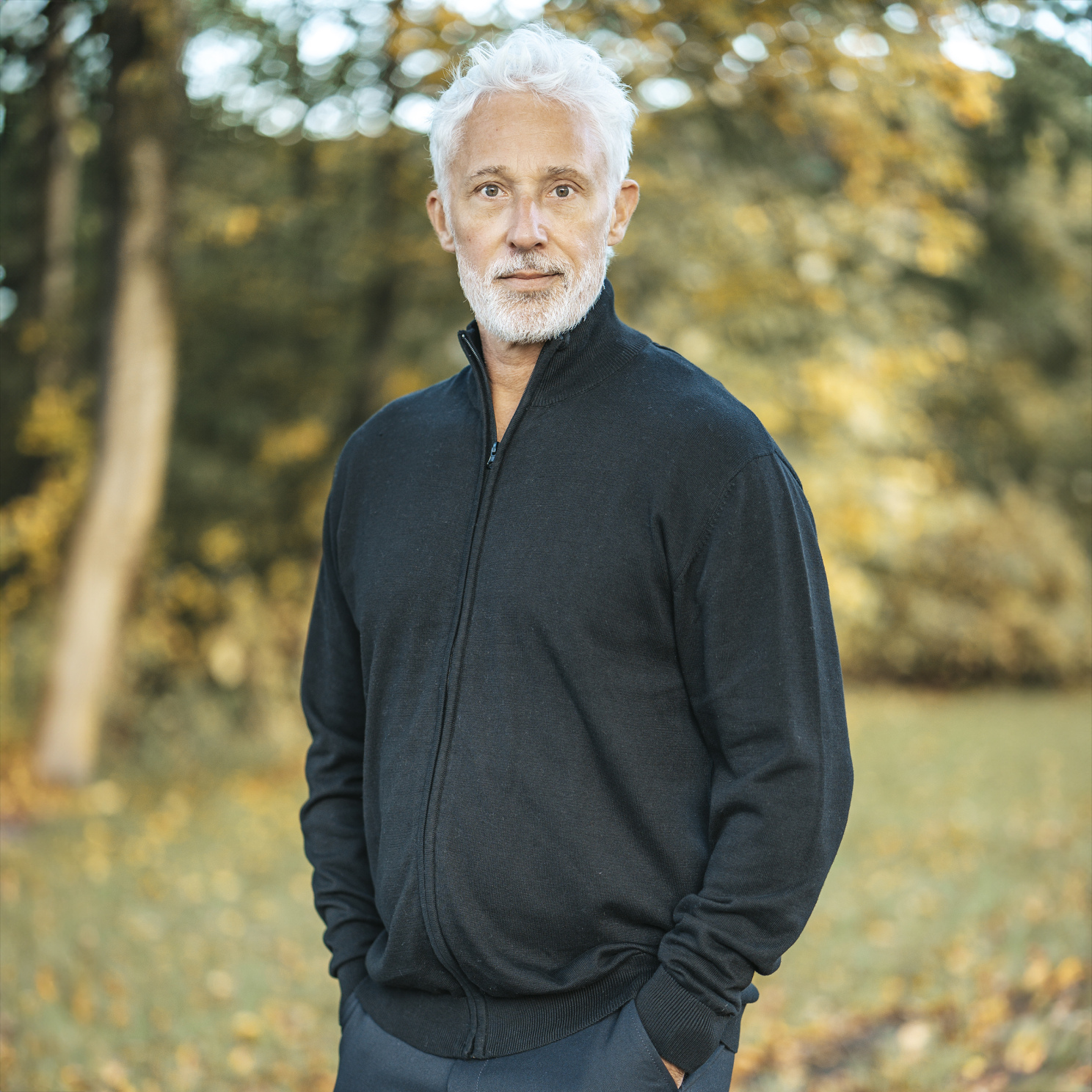 Carnét Stone Herre Cardigan - Jet Black