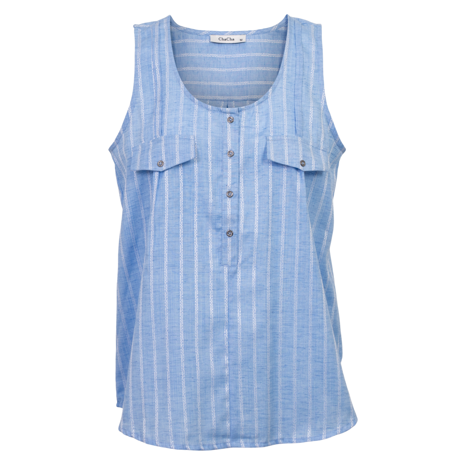 ChaCha Dame Top - Denim Blue