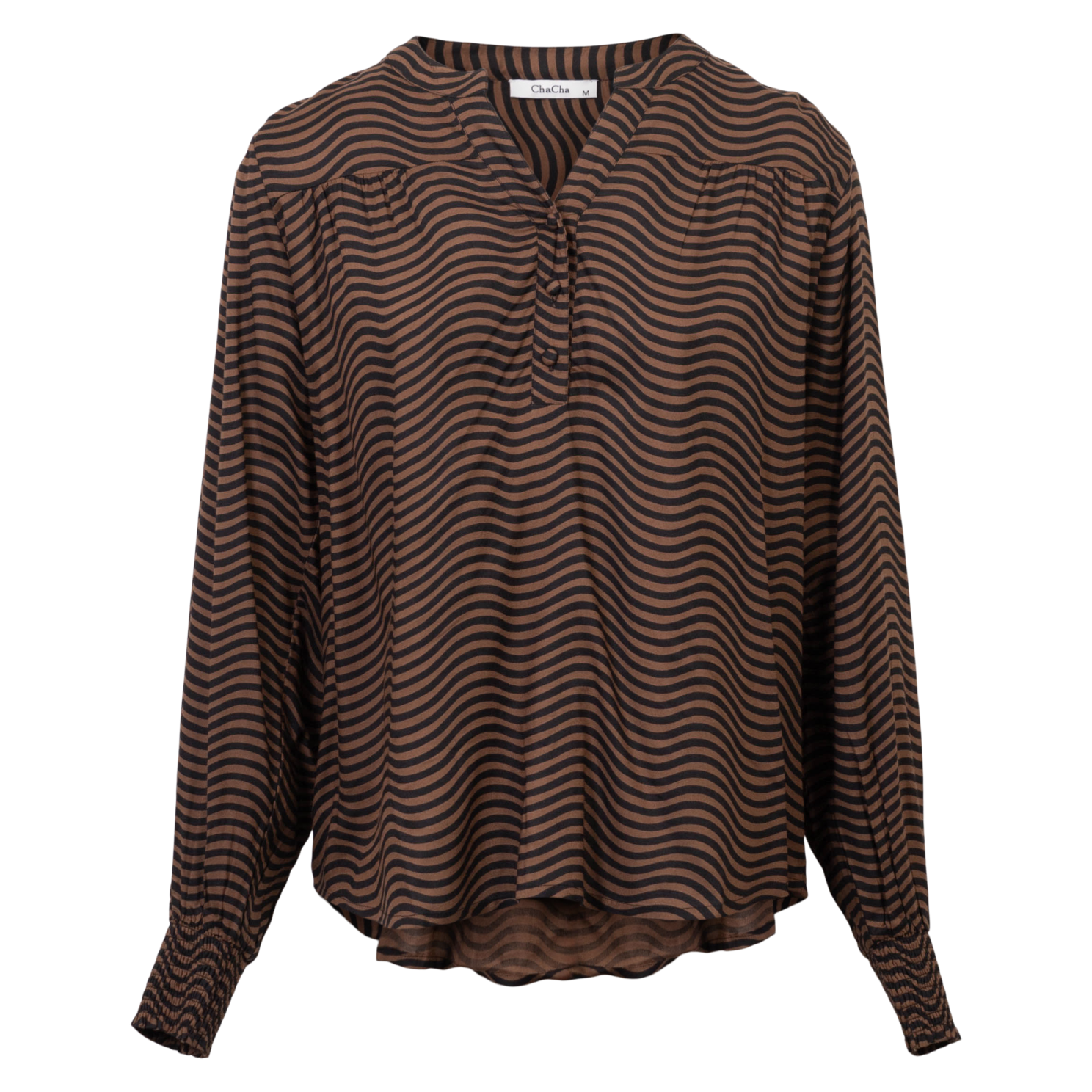 ZbyZ Dame Bluse - Brown/Black