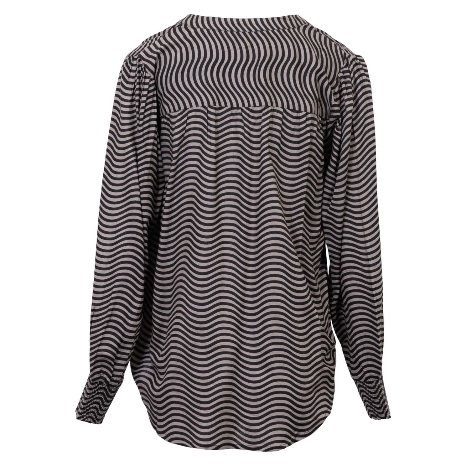 ZbyZ Dame Bluse - Moon Rock/Black