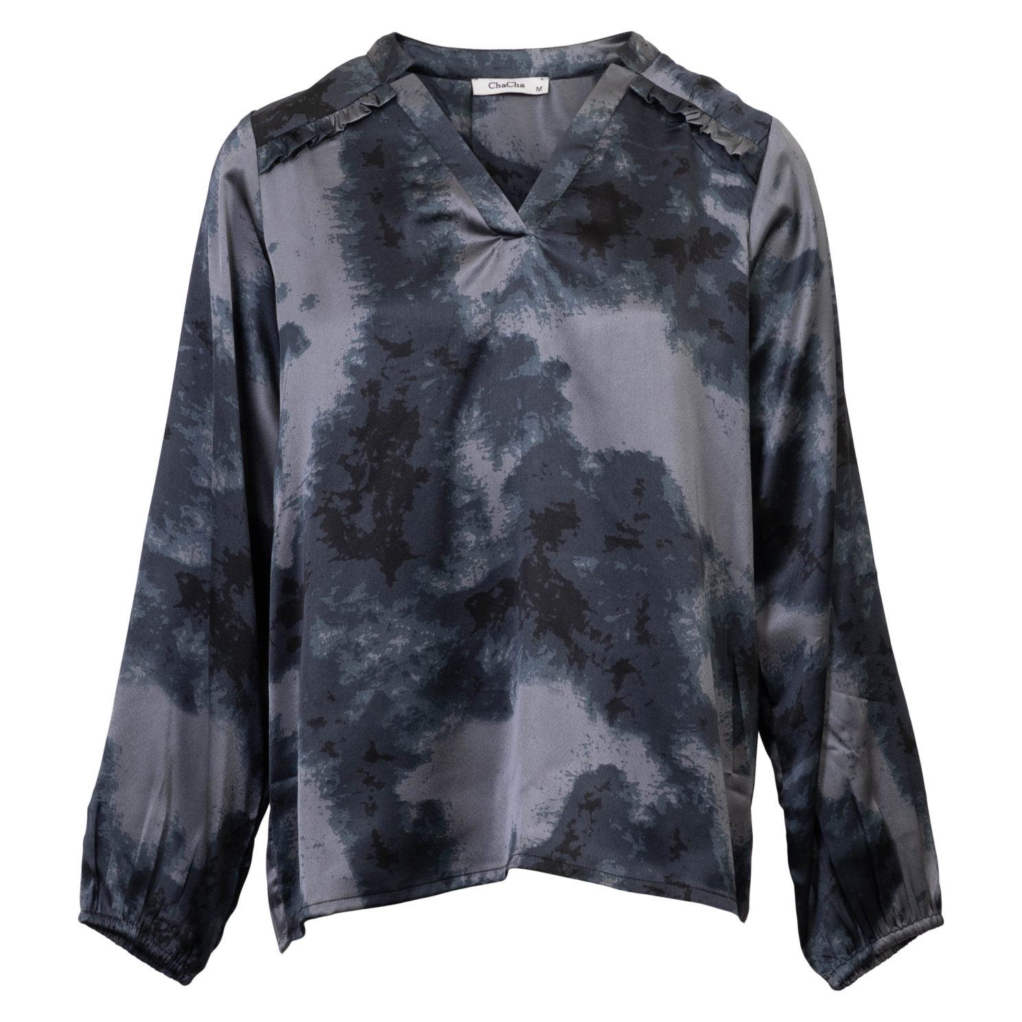 ChaCha Dame Bluse - Grey Combo