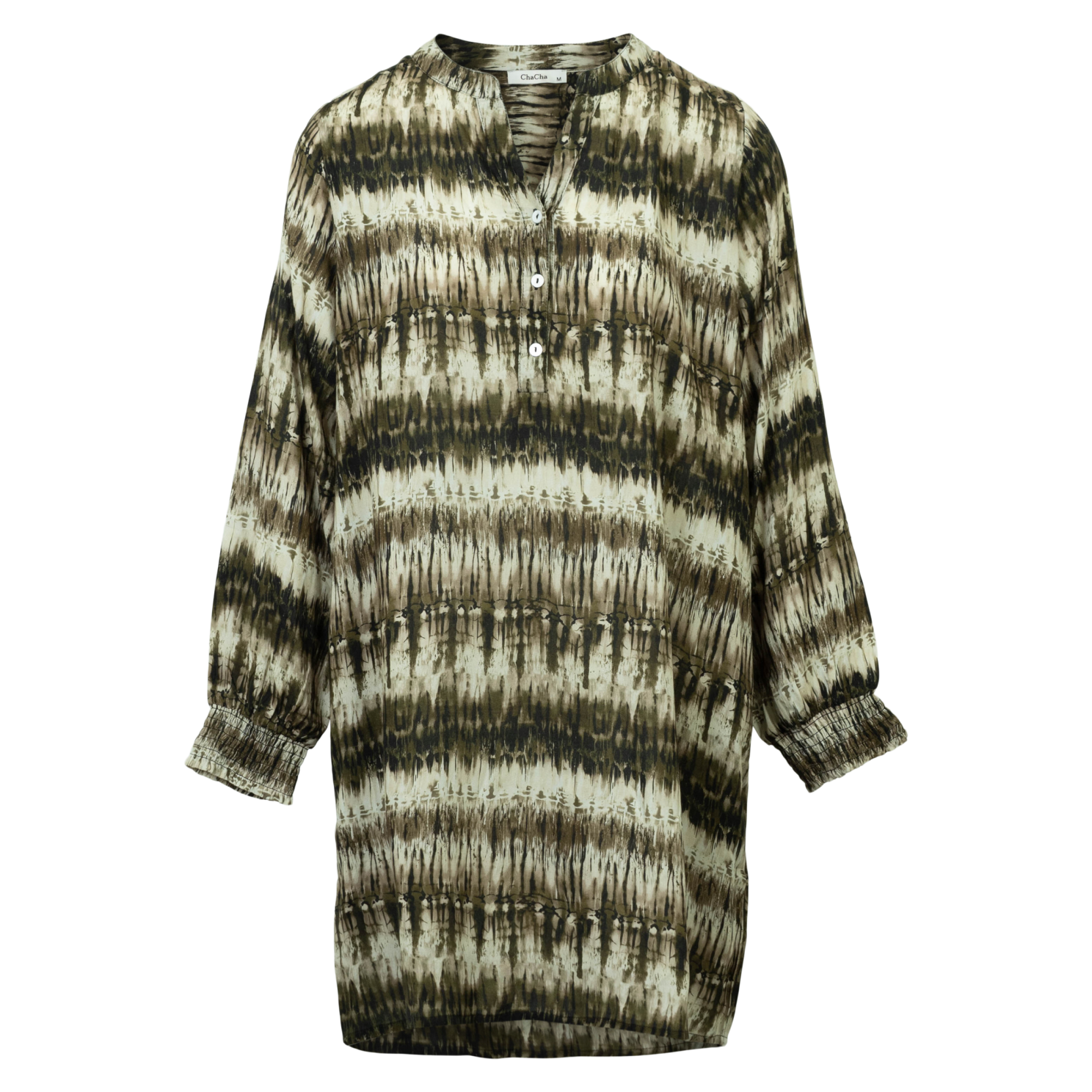 ZbyZ Dame Tunika - Khaki Combo