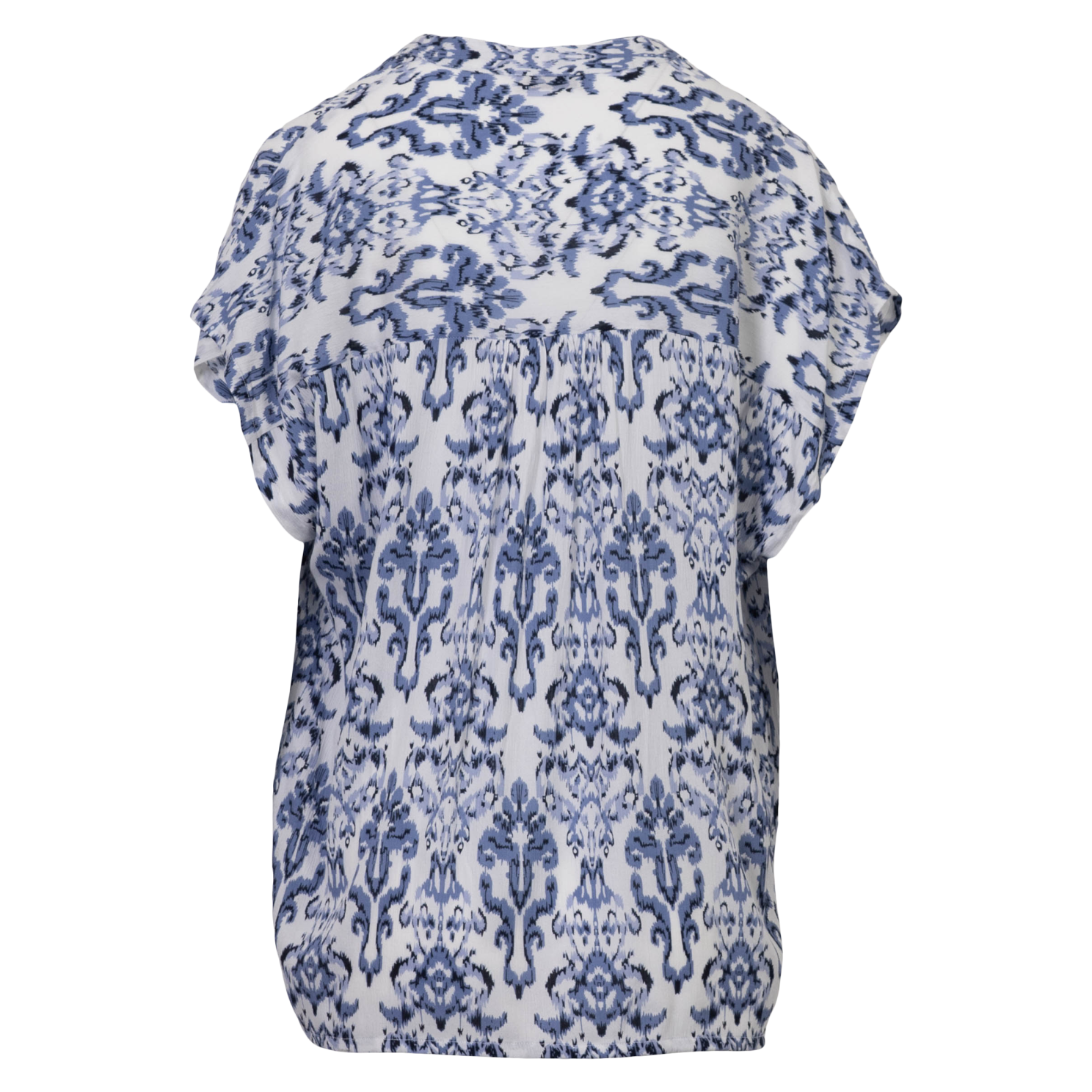 ChaCha Dame Kortærmet bluse - Blue Combo