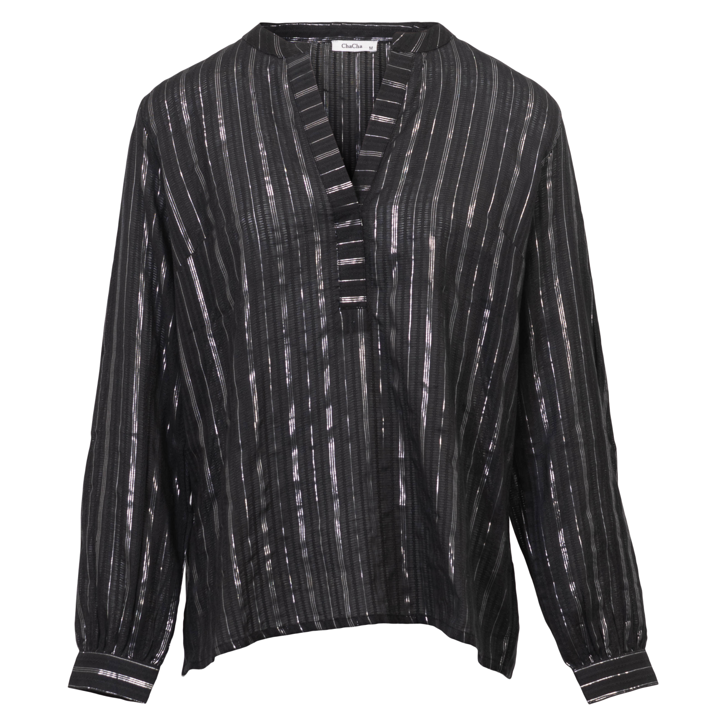 ZbyZ Dame Bluse - Black w. Lurex