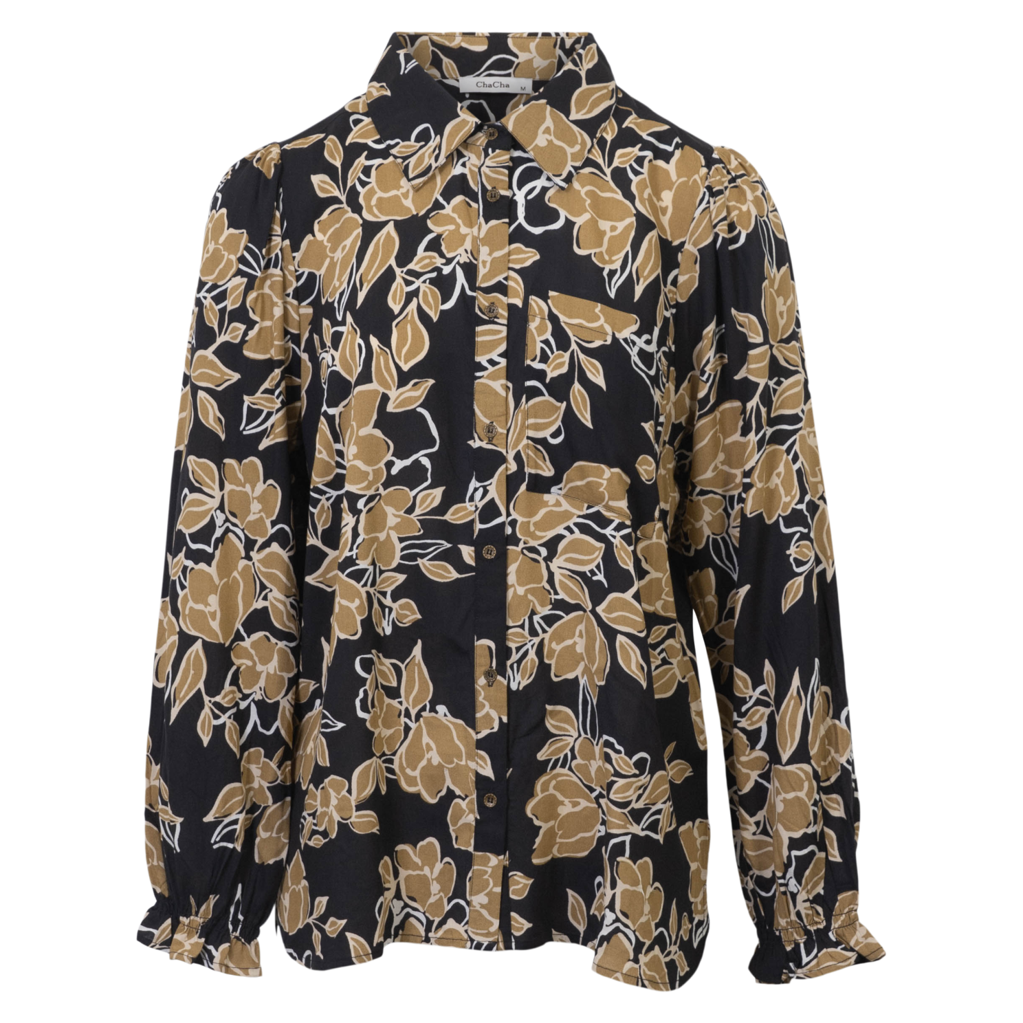 ZbyZ Dame Skjorte - Flower AOP
