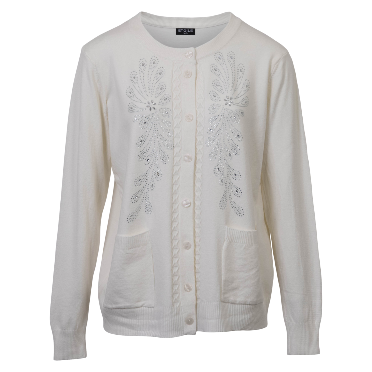 Etoile Dame Cardigan - OFFWHITE