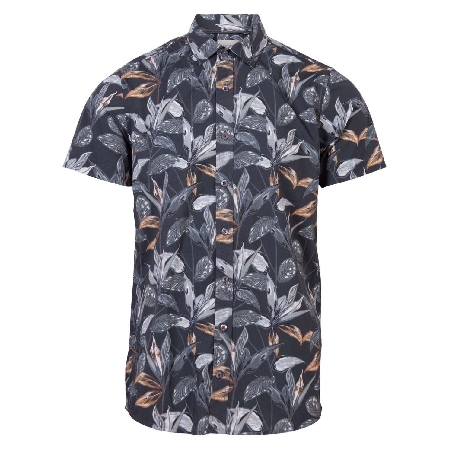 Gnious Herre Kortærmet skjorte - Night Navy